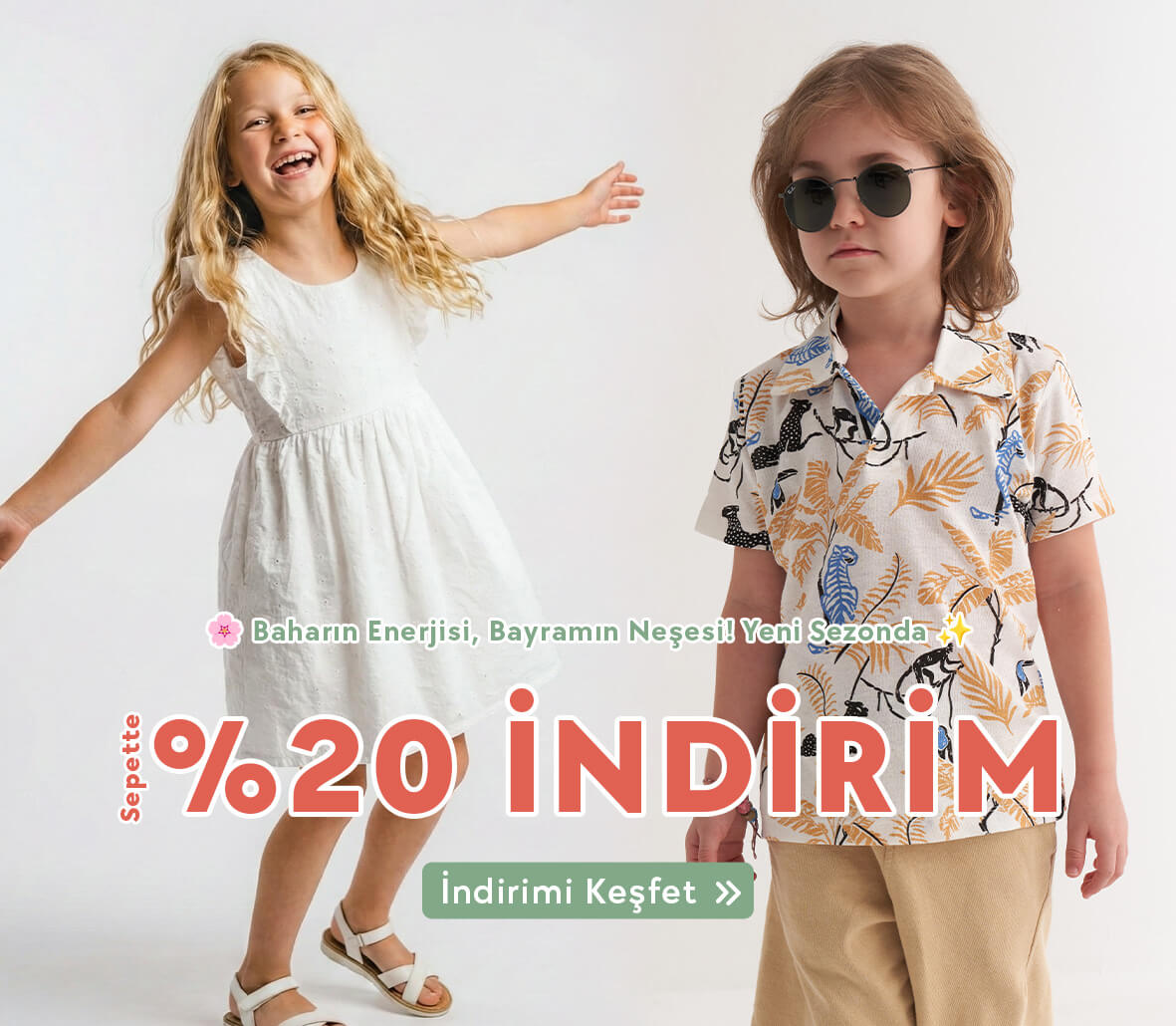 Süper Bahar İndirimi Breeze'de Başladı! Kurban Bayram'ına kadar geçerli sepette %20 indirimi 0-14 yaş arası çocuk kıyafetlerinde kaçırma, hemen alışverişe tıkla!
