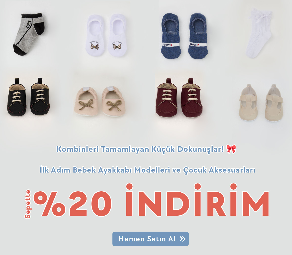 Tatil bavulunu ucuza ve kaliteli doldurmanın formulü Breeze.com.tr'de! Yazlık çocuk ve bebek çorap, papyon, kravat, bandana aksesuarlarını %20 indirimle hemen satın al!
