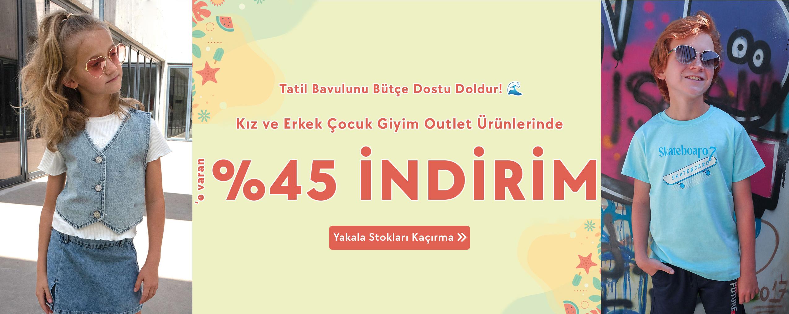 En hesaplı ve en şık karne hediyelerini seçmek için Breeze Outlet günleri yayında! Birbirinden tarz tişörtler, elbiseler ve takımlar %45'e varan net indirim fırsatıyla sizi bekliyor.