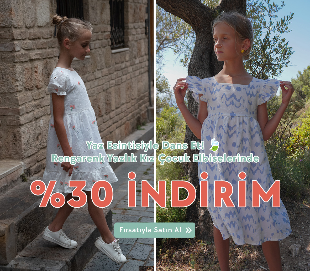 Prenseslerin yaz tarzı. Yazlık kız çocuk elbise modellerinde %30 indirim fırsatını kaçırma!