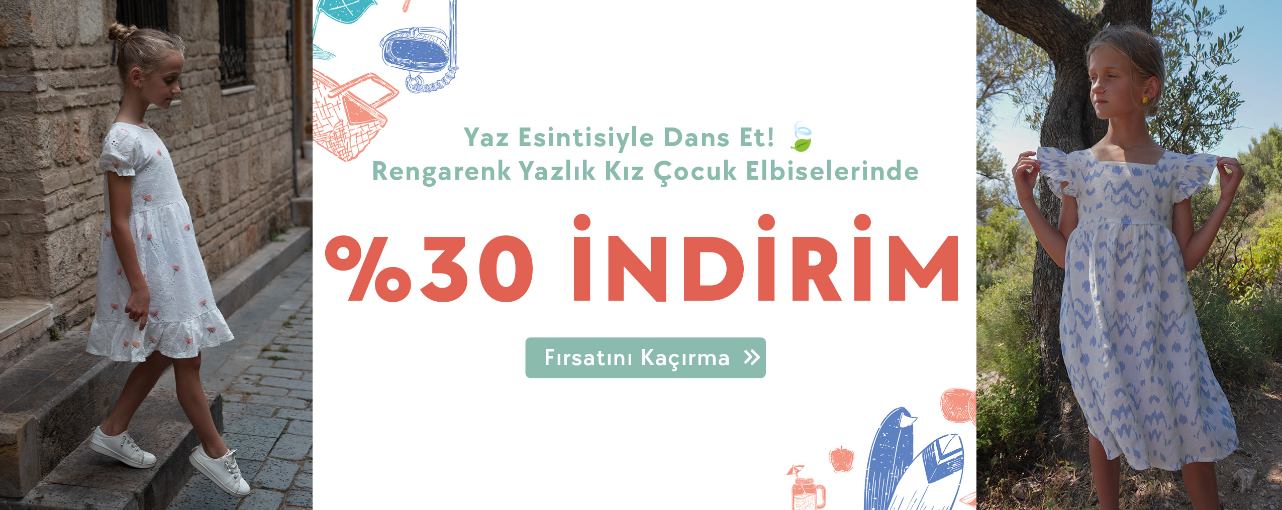 Prenseslerin yaz tarzı. Yazlık kız çocuk elbise modellerinde %30 indirim fırsatını kaçırma!