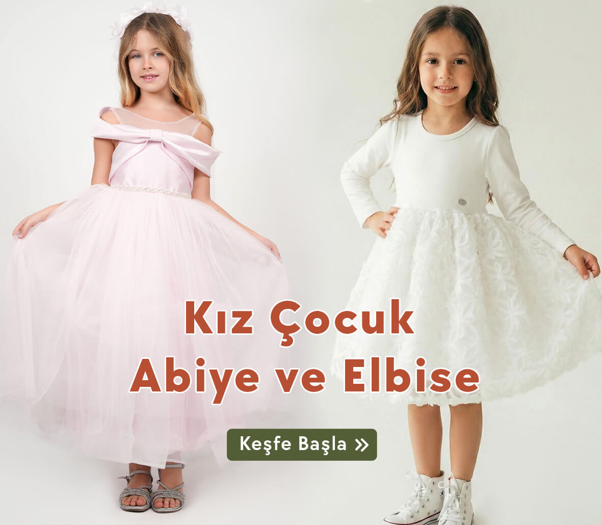 Minik prenseslerin abiye ve elbise modellerinde sepette %20 indirim kampanyası Breeze'de, fırsatları kaçırma hemen al!