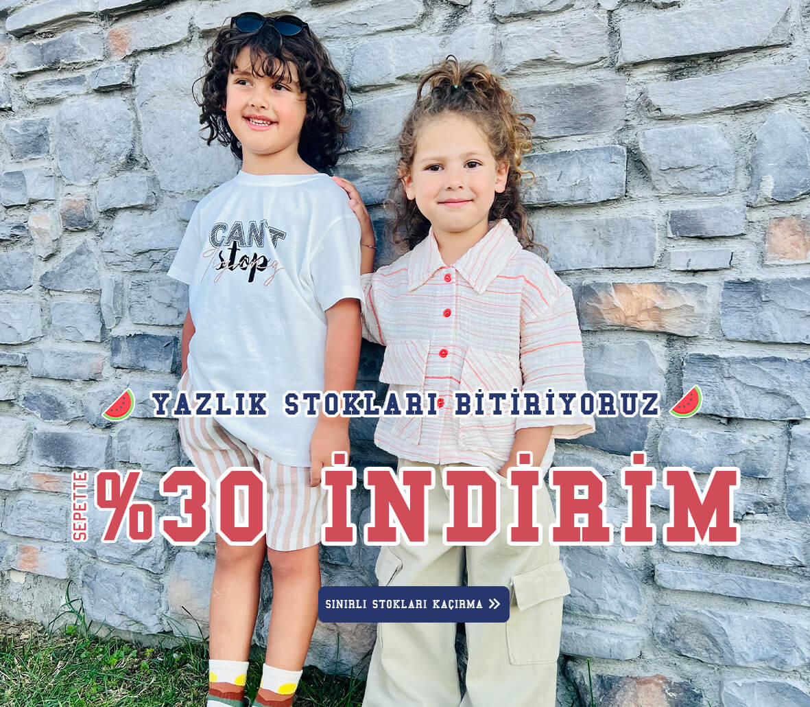 Yazlık Tüm Çocuk Kıyafetlerinde Sepette %30 İndirim Fırsatı Devam Ediyor, Kaçırma Alışverişe Tıkla!