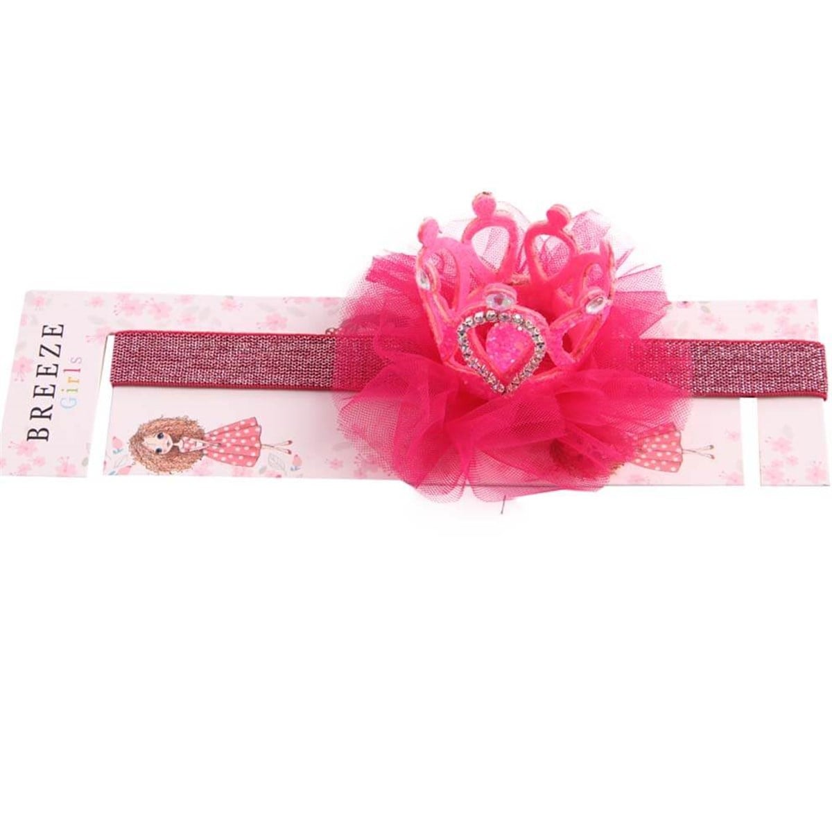 BandanaBREEZE5220cnT655-283 BoyutluTaç Figürlü Tüllü Bandana