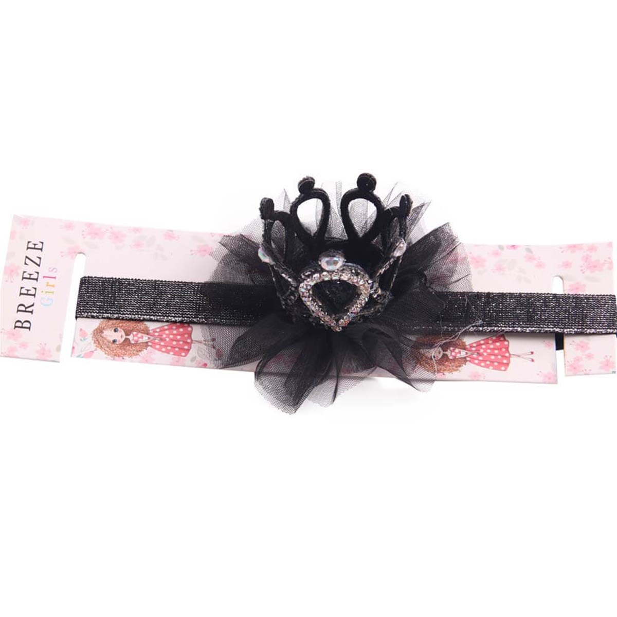 BandanaBREEZE5220cnT654-283 BoyutluTaç Figürlü Tüllü Bandana