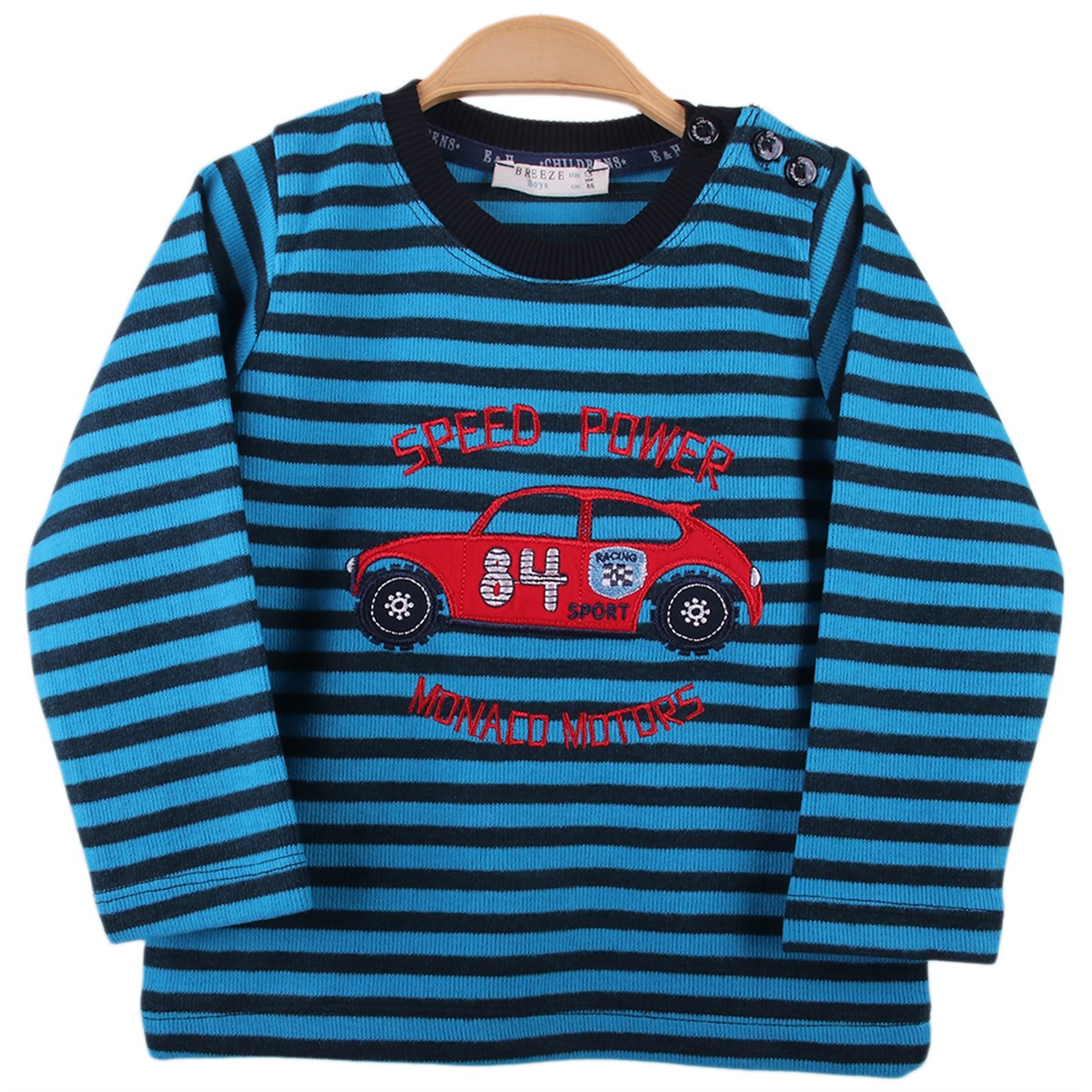 Erkek Bebek Sweat Arabalı Mavi-Lacivert (1.5-5 Yaş)
