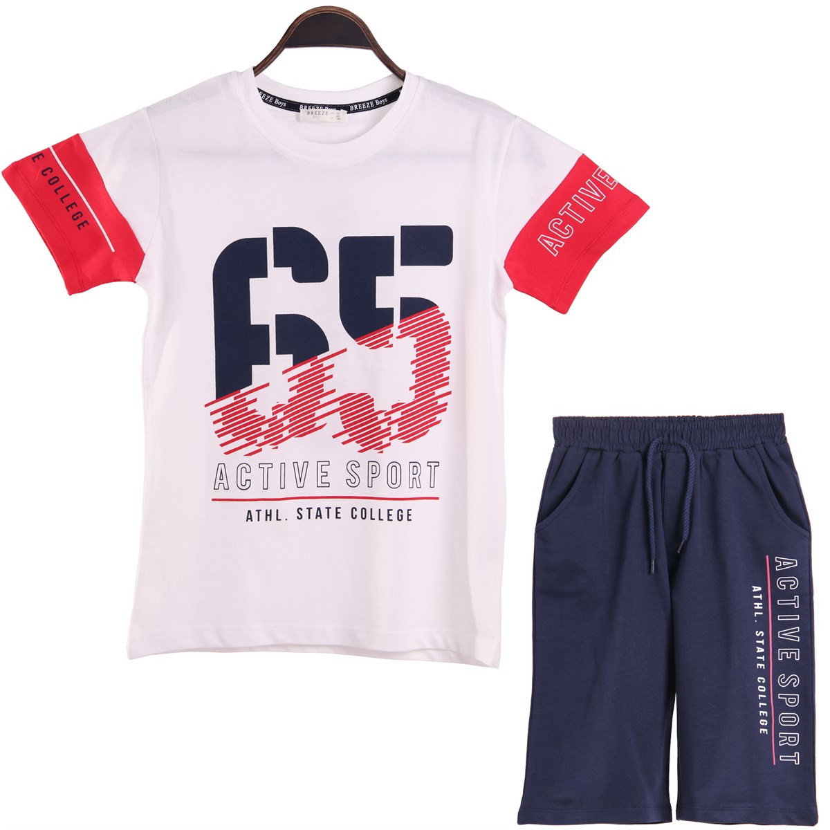 Kapri & Şort TakımBREEZE12137-91Baskılı Kapri Takım