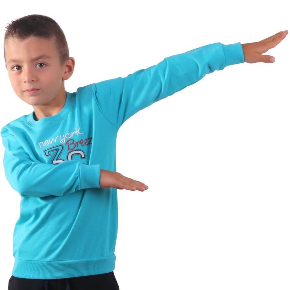 Erkek Bebek Sweat Baskılı Mavi (2 Yaş)
