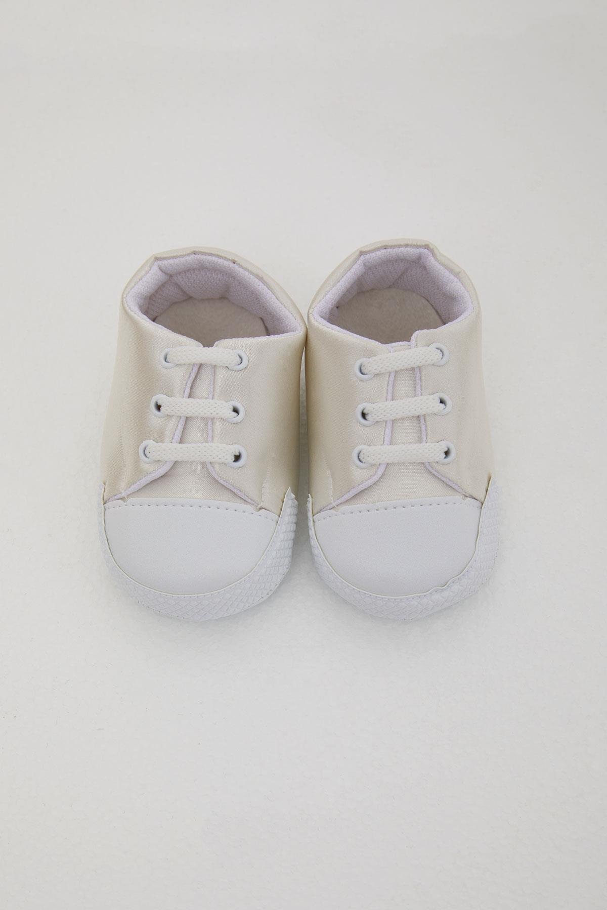 Bebiccino Erkek Bebek Patik Ayakkabı Basic Ekru (18 Numara-19 Numara)