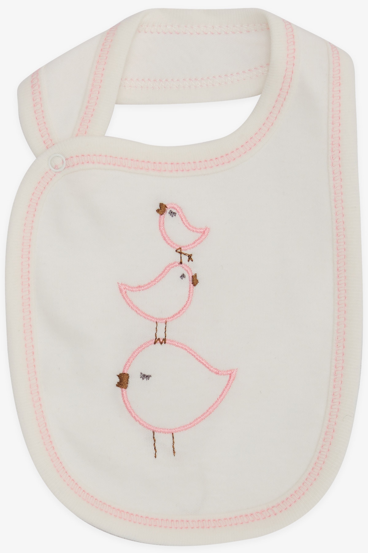 Breeze Bebek Mama Önlüğü Civciv Nakışlı Ekru