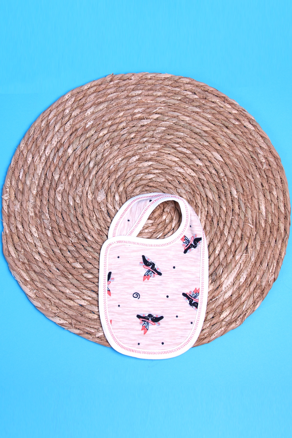 Breeze Bebek Mama Önlüğü Desenli Kahverengi (-)