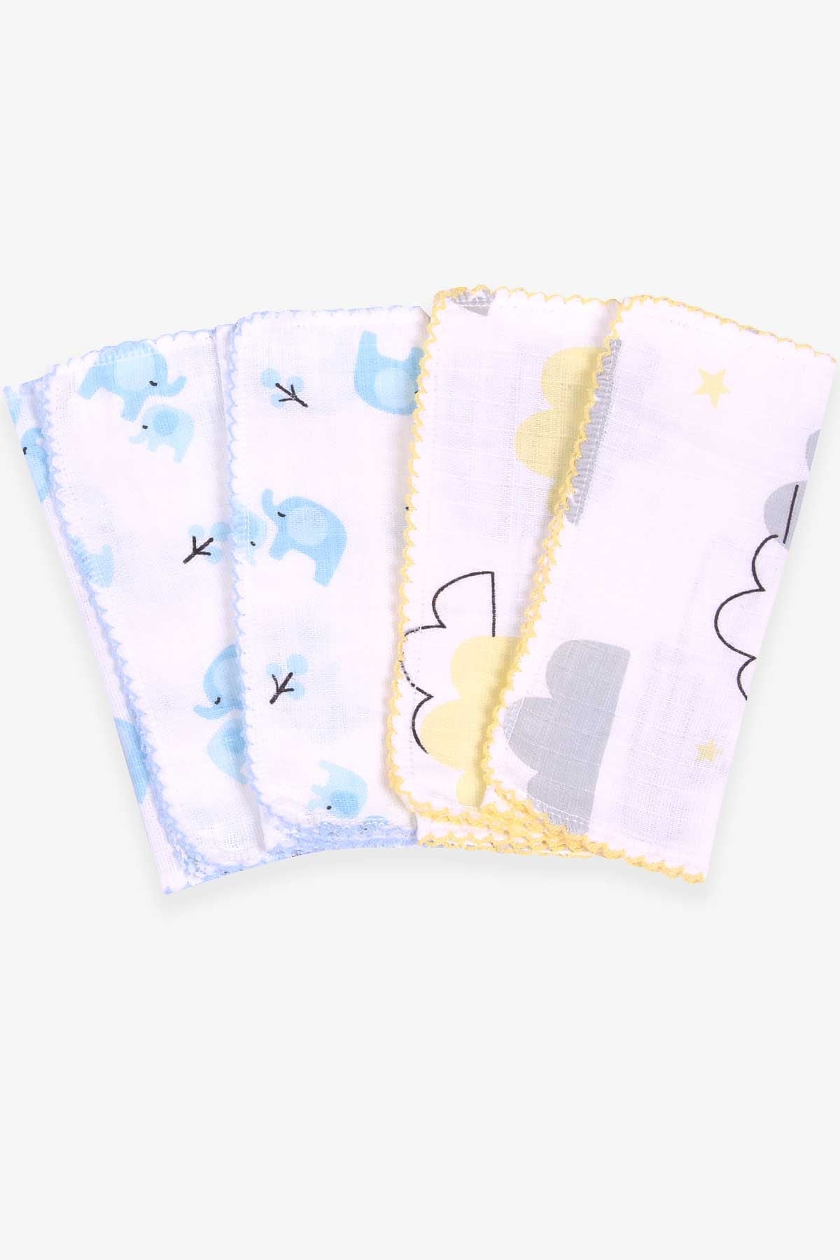 Breeze Bebek Müslin Mendil Karışık Desenli Karışık Renk (18 x 30 cm)
