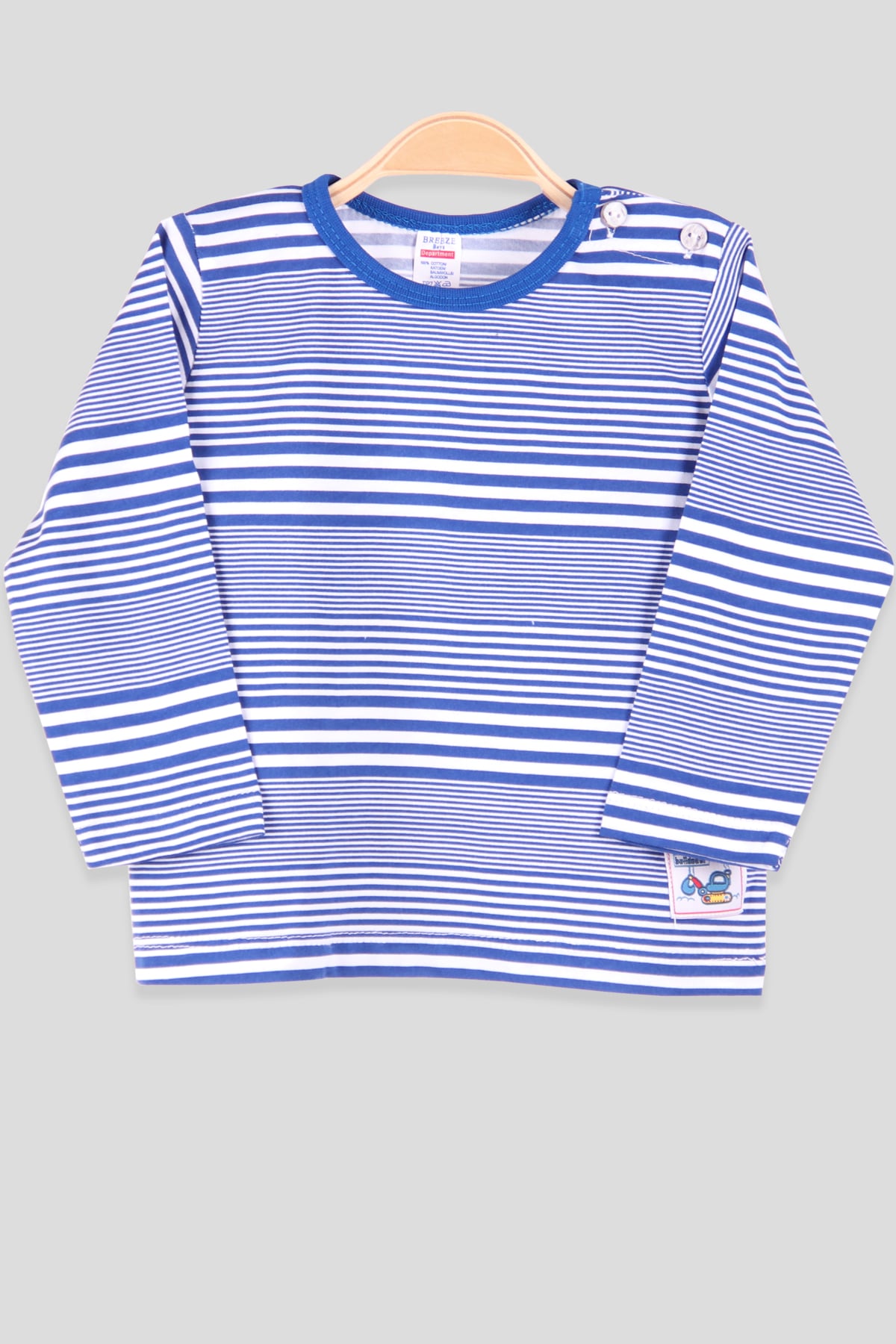 Breeze Erkek Bebek Body Patlı Mavi (9 Ay-3 Yaş)