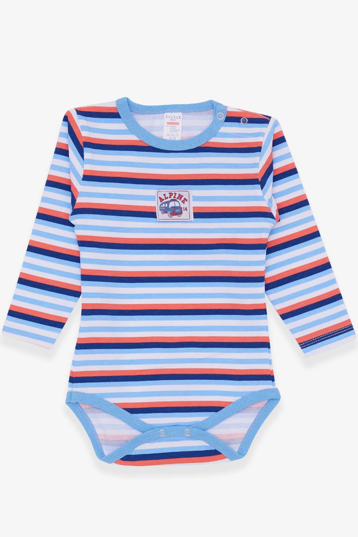 Breeze Erkek Bebek Çıtçıtlı Body Araba Baskılı Karışık Renk (9 Ay-3 Yaş)