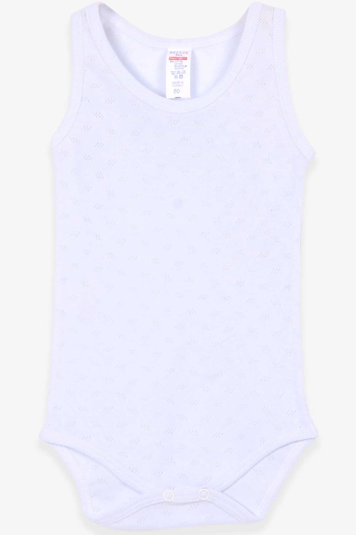 Breeze Erkek Bebek Çıtçıtlı Body Jakarlı Bebe Mavisi (9 Ay-3 Yaş)