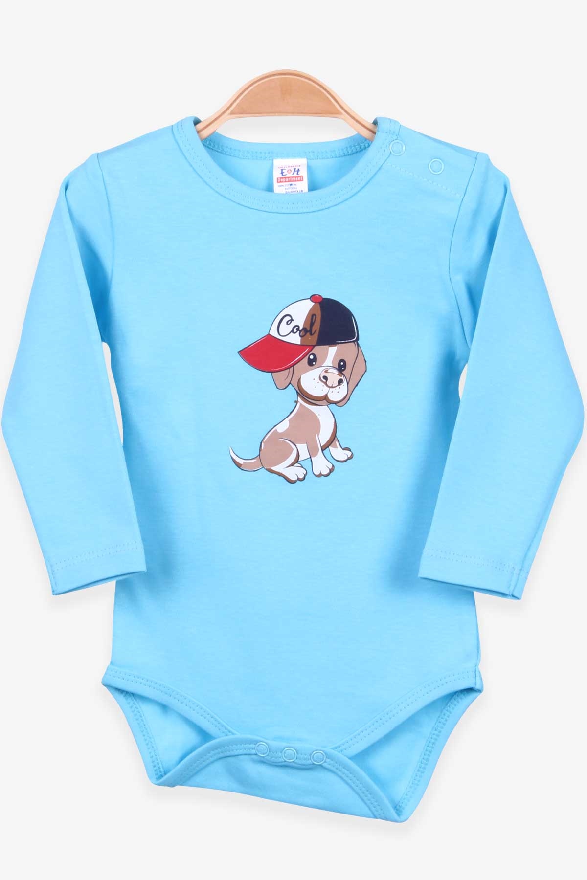 Breeze Erkek Bebek Çıtçıtlı Body Köpekli Turkuaz (9 Ay-3 Yaş)