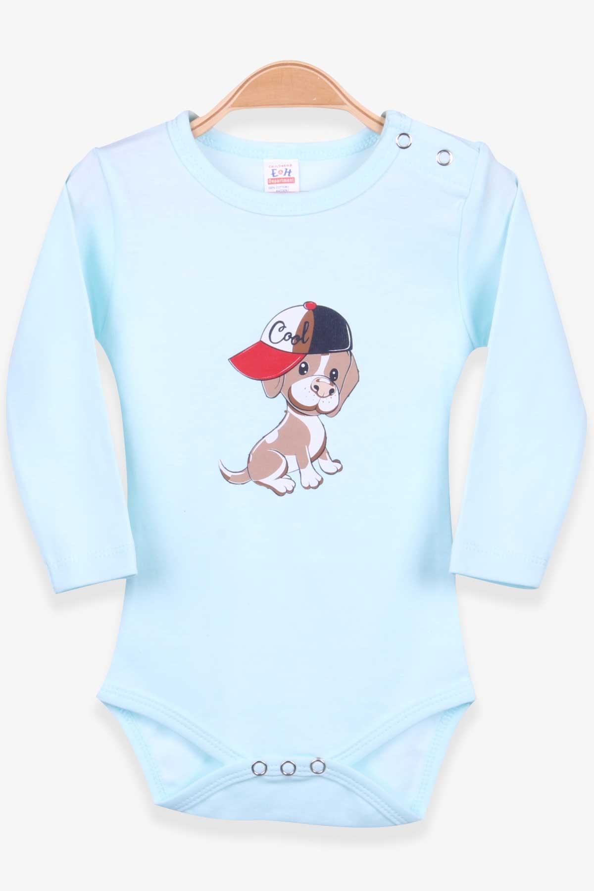 Breeze Erkek Bebek Çıtçıtlı Body Panda Baskılı Su Yeşili (9 Ay-3 Yaş)