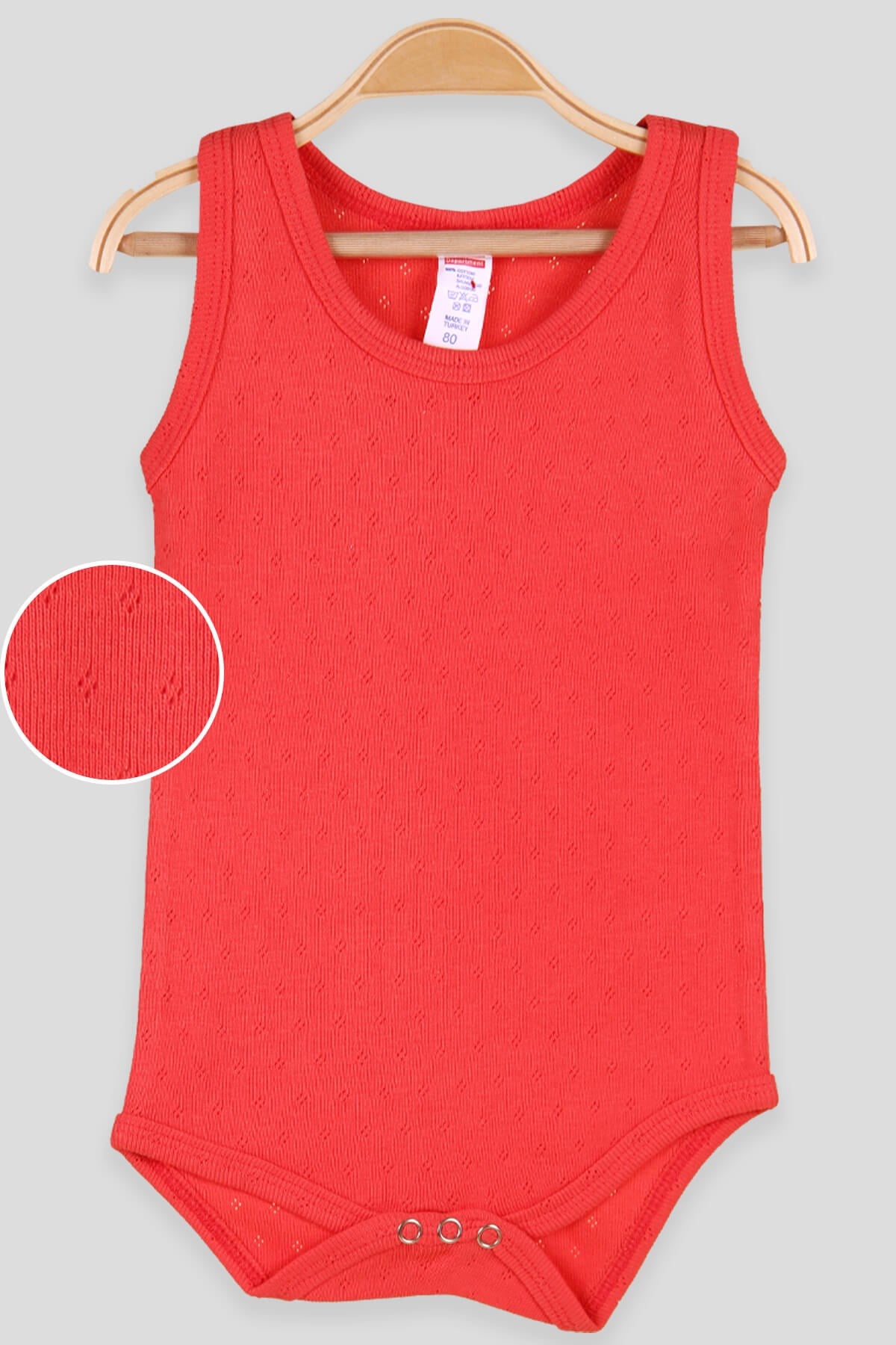 Breeze Erkek Bebek Çıtçıtlı Jakarlı Body Turuncu (9 Ay-3 Yaş)
