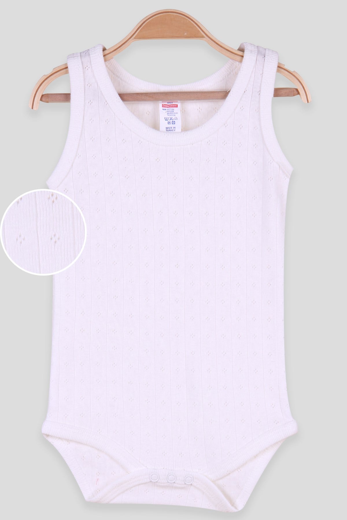 Breeze Erkek Bebek Çıtçıtlı Jakarlı Body Ekru (9 Ay-3 Yaş)