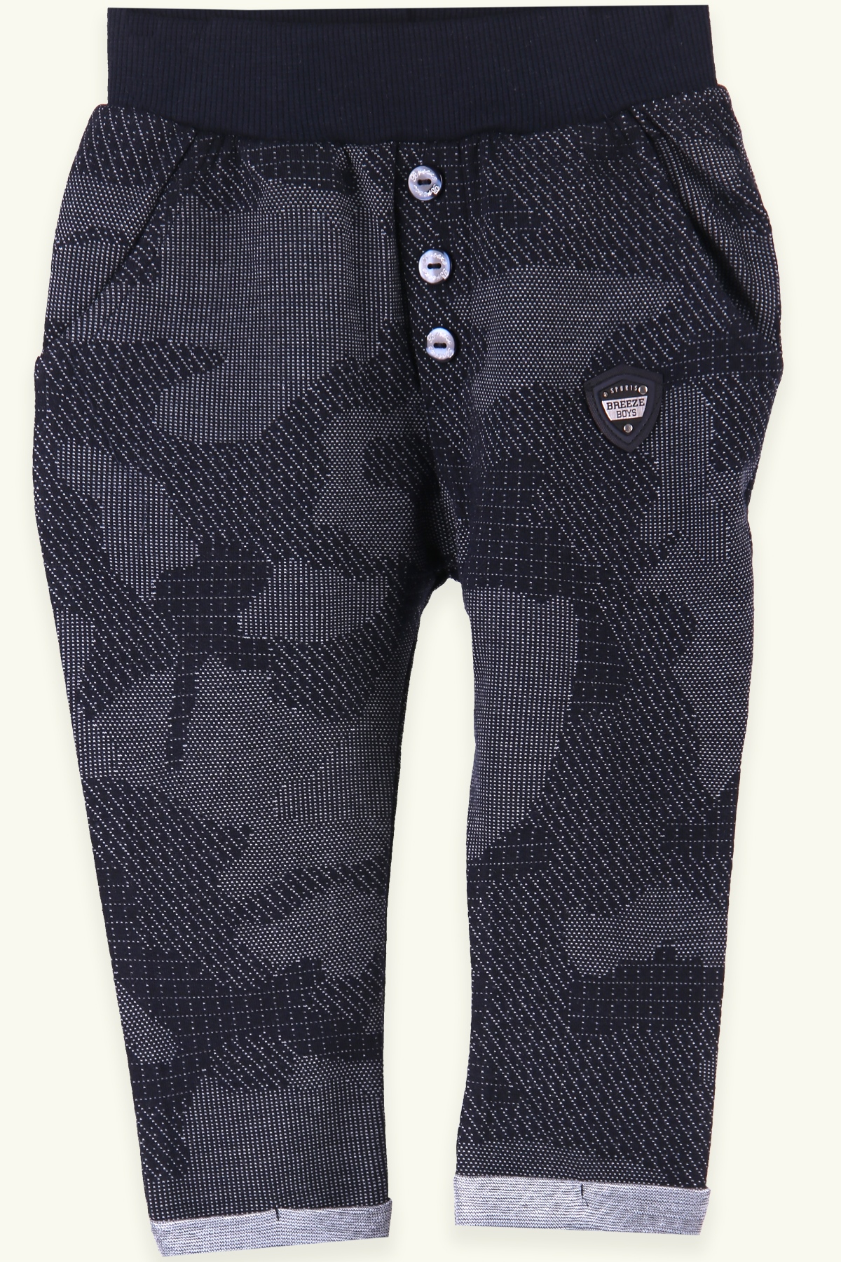 Breeze Erkek Bebek Eşofman Altı Armalı Lacivert (9 Ay-3 Yaş)