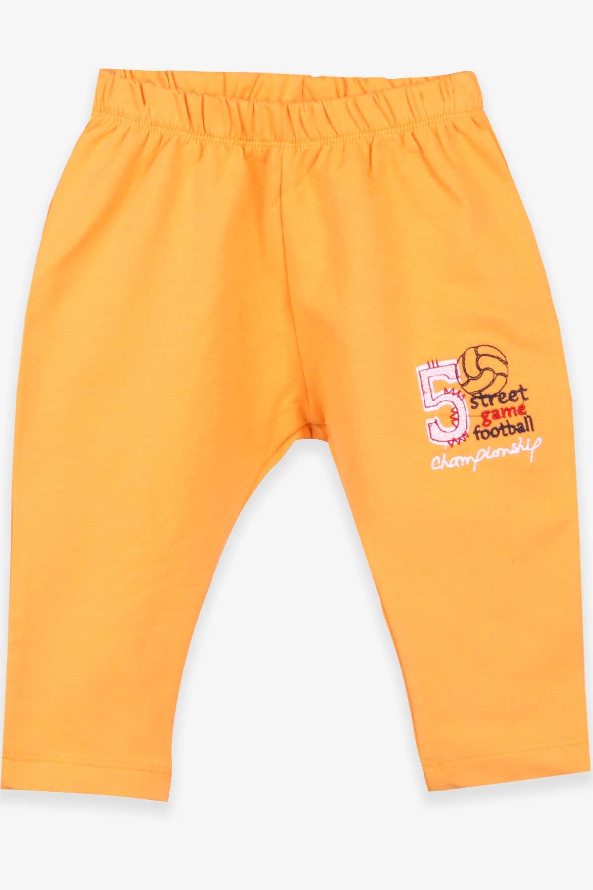 Breeze Erkek Bebek Eşofman Altı Nakışlı Hardal Sarı (9 Ay-3 Yaş)