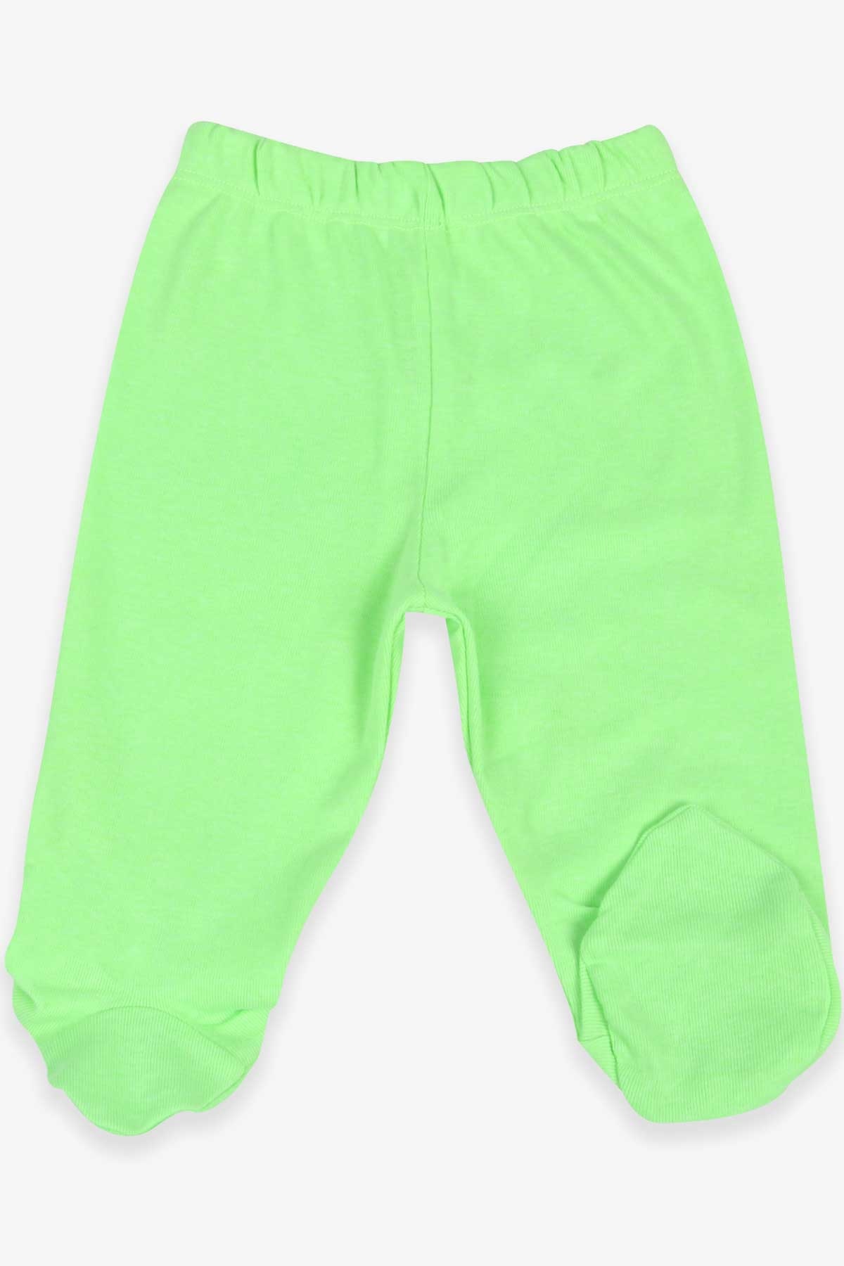 Breeze Erkek Bebek Eşofman Altı Patikli Basic Neon Yeşil (0-3 Ay)