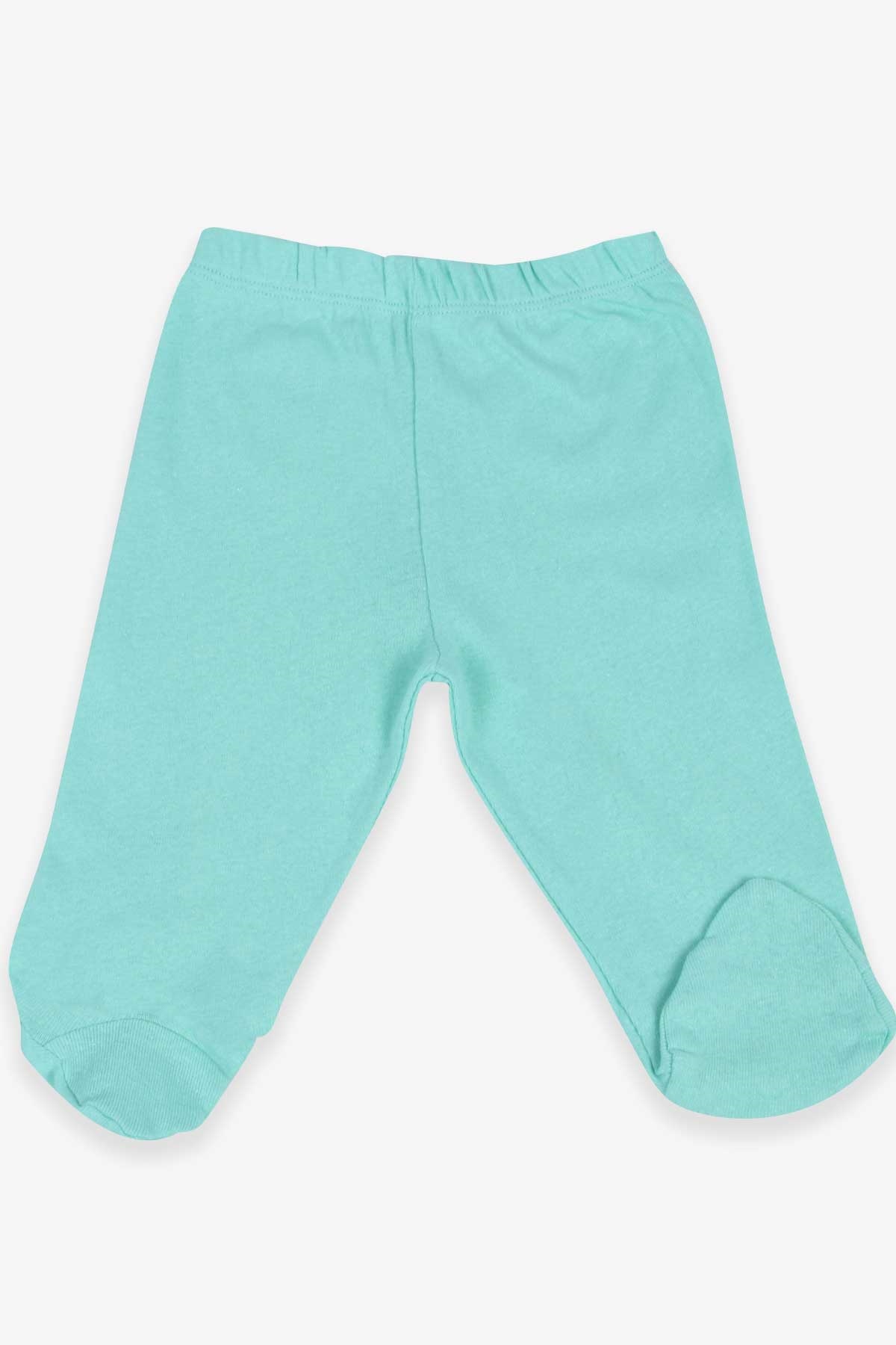 Breeze Erkek Bebek Eşofman Altı Patikli Basic Mint Yeşili (0-3 Ay)