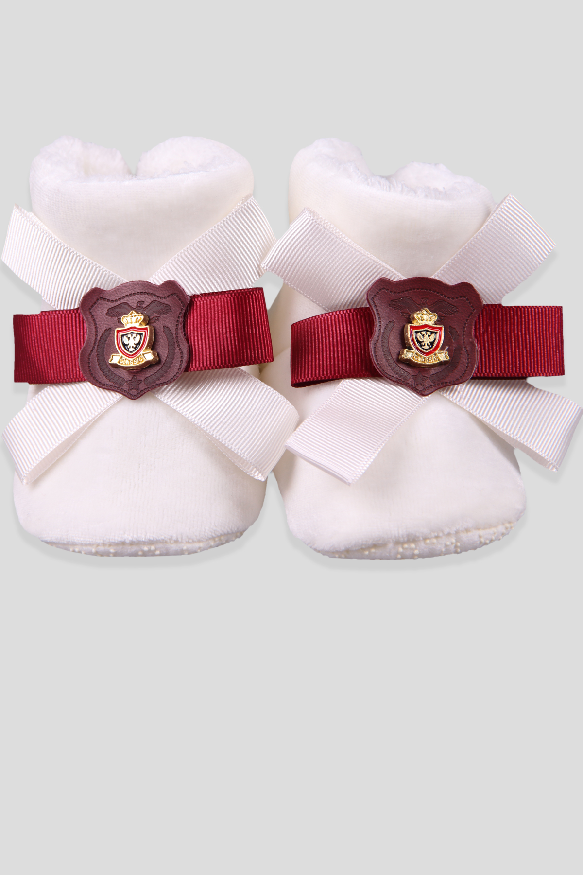 Breeze Erkek Bebek Panduf Desenli Bordo (Standart)