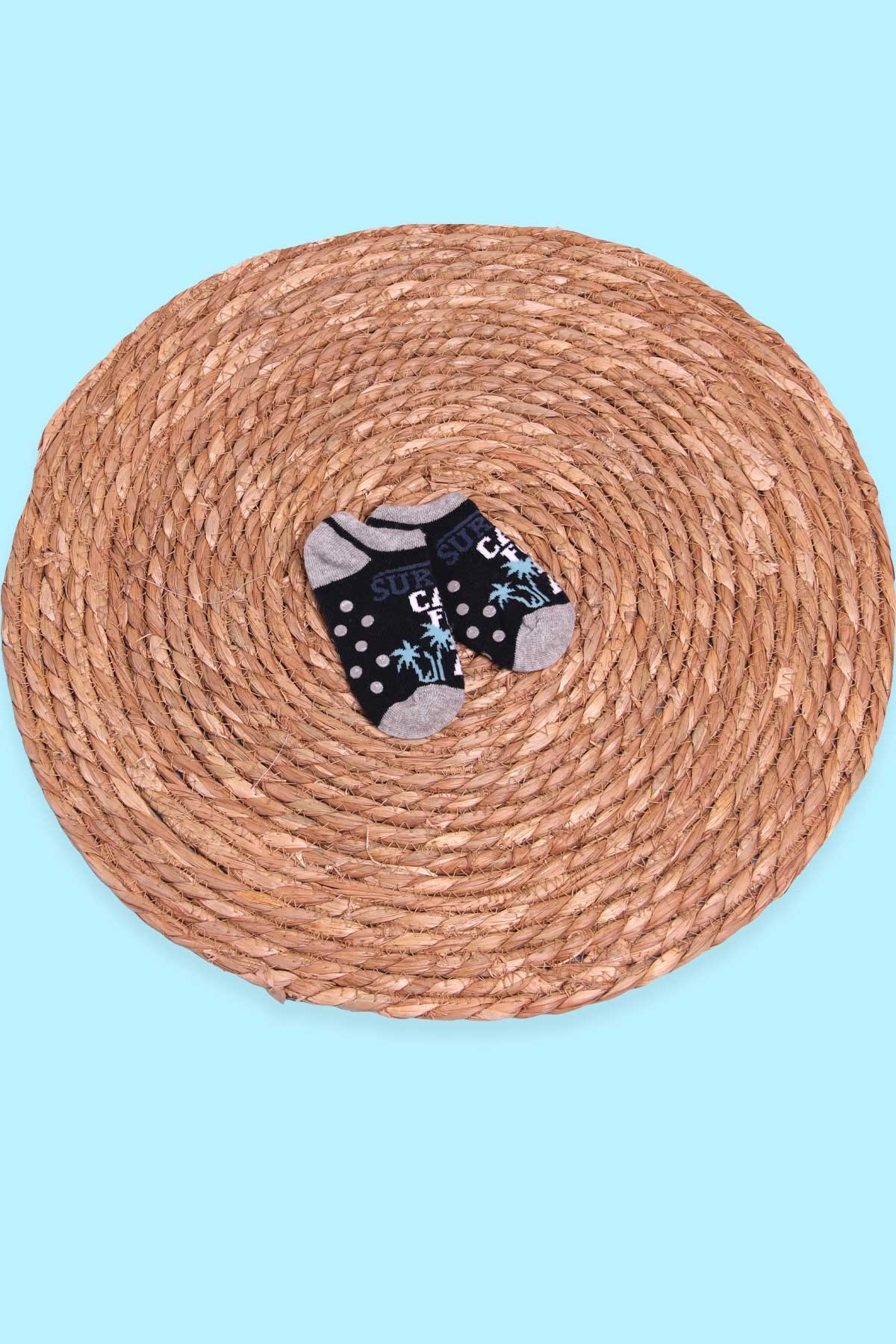 Breeze Erkek Bebek Patik Çorap Abs li Desenli Lacivert (1-2 Yaş)