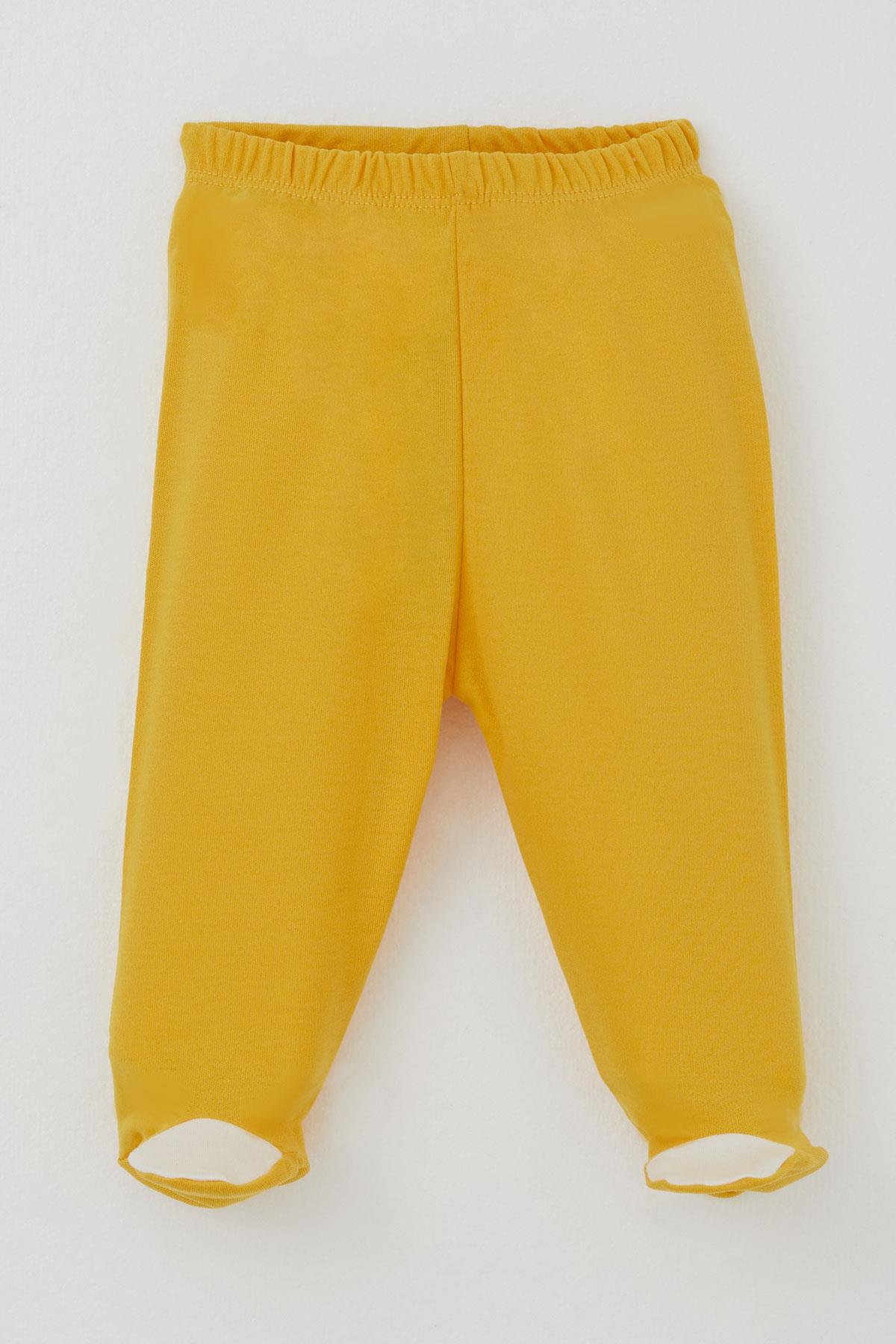 Breeze Erkek Bebek Patikli Alt Basic Sarı (0-3 Ay)