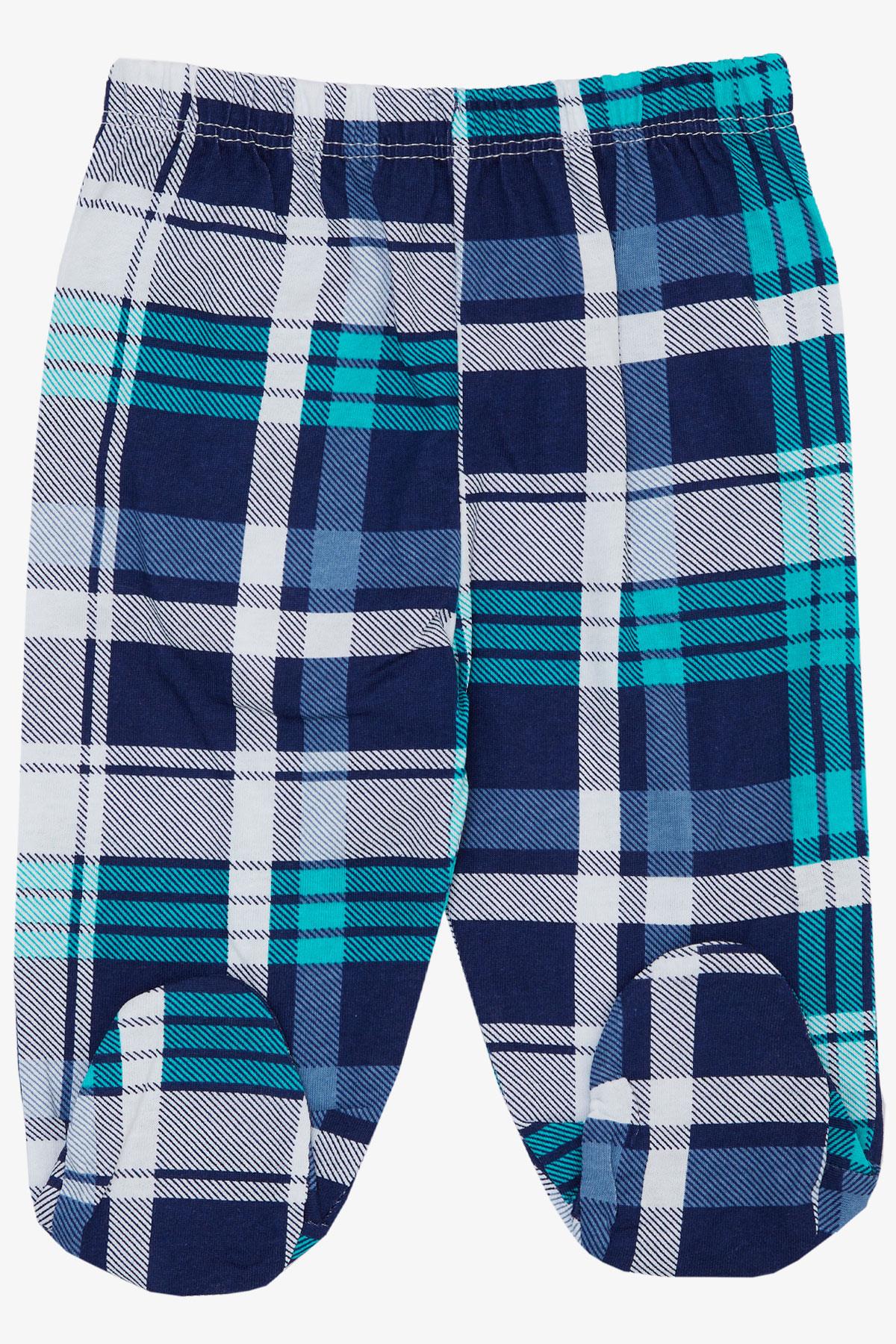 Breeze Erkek Bebek Patikli Alt Ekose Desenli Karışık Renk (6 Ay)