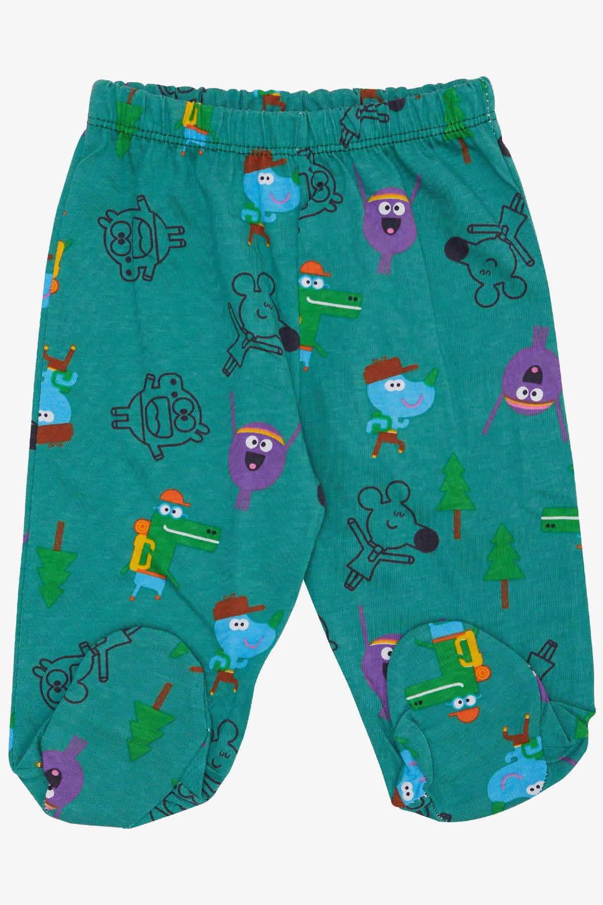 Breeze Erkek Bebek Patikli Alt Hayvancık Desenli Yeşil (6 Ay)