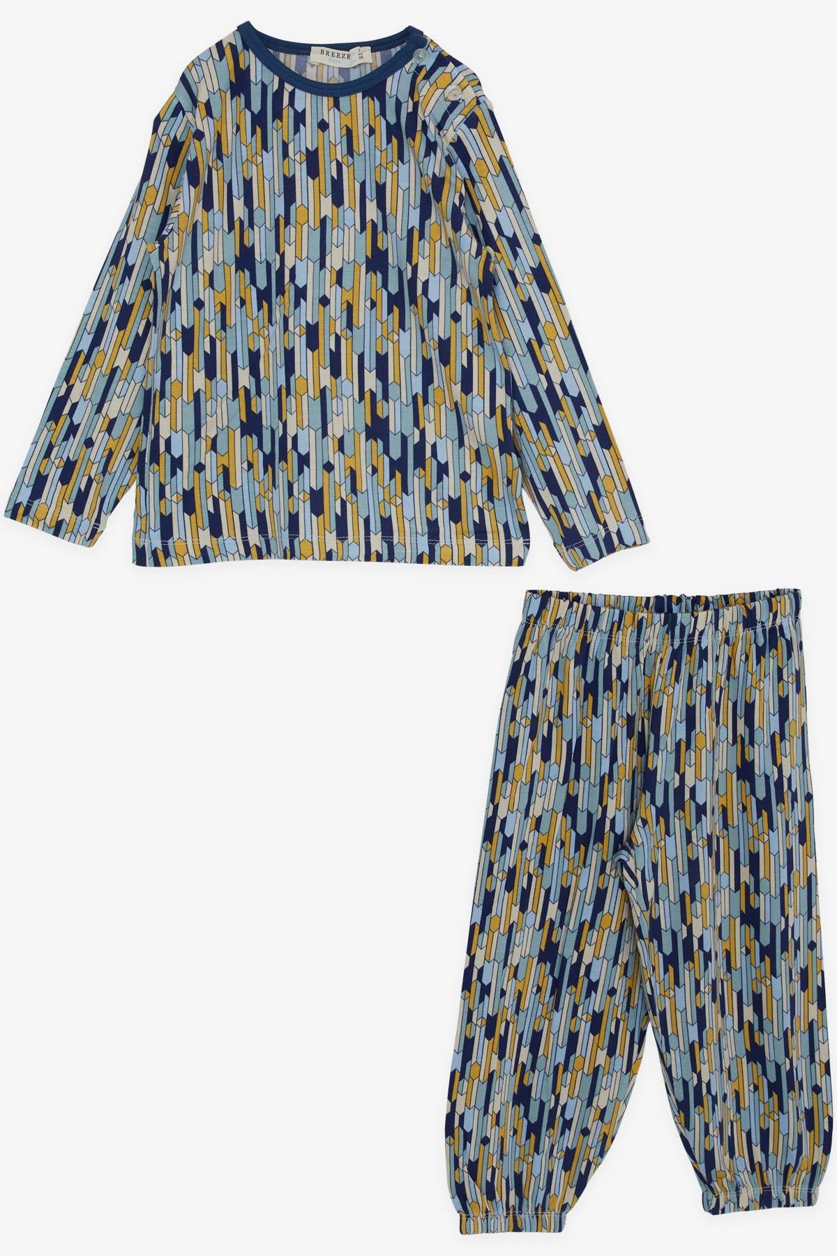Breeze Erkek Bebek Pijama Takımı Desenli Karışık Renk (9 Ay-3 Yaş)