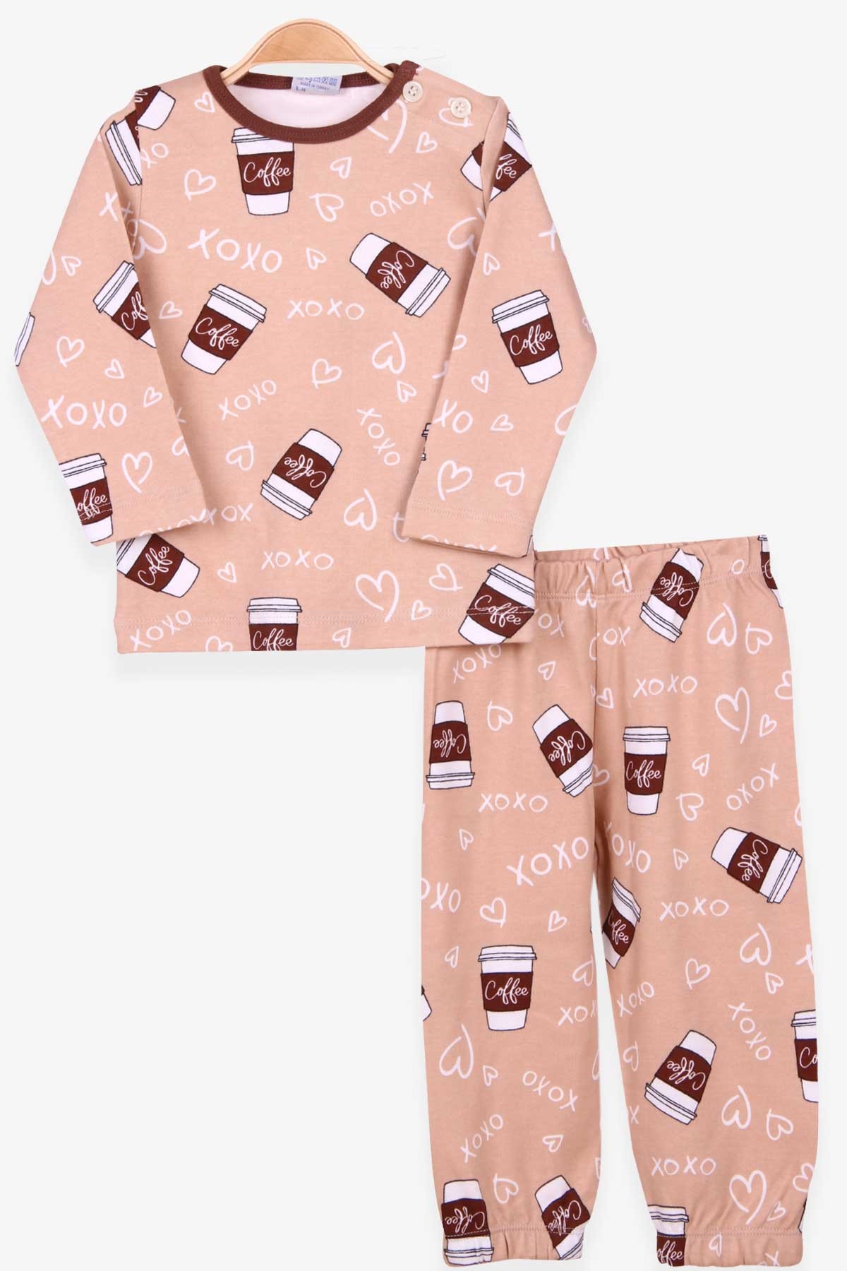 Breeze Erkek Bebek Pijama Takımı Desenli Bej (9 Ay-3 Yaş)