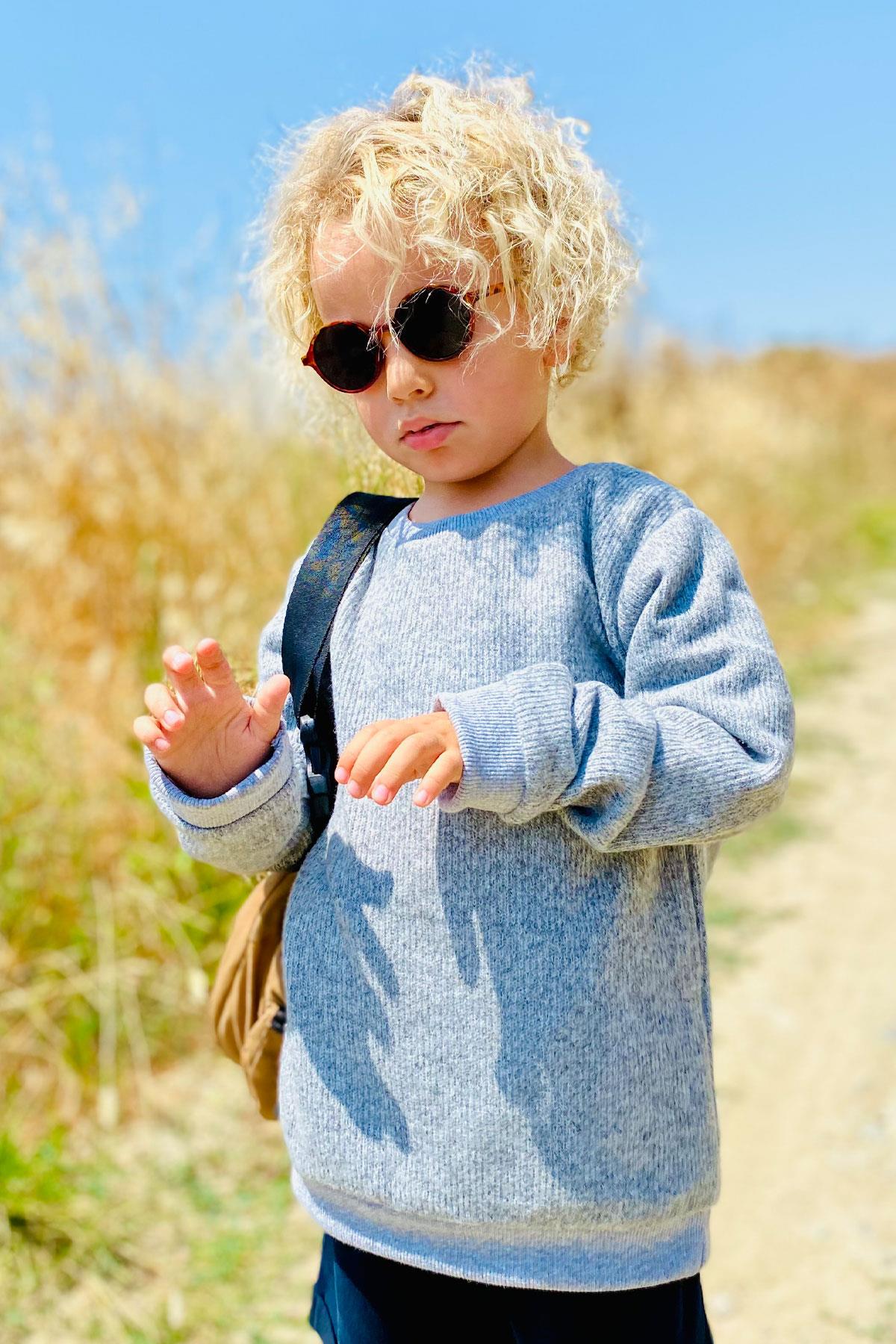 Breeze Erkek Bebek Sweatshirt Basic Gri Melanj (2 Yaş)