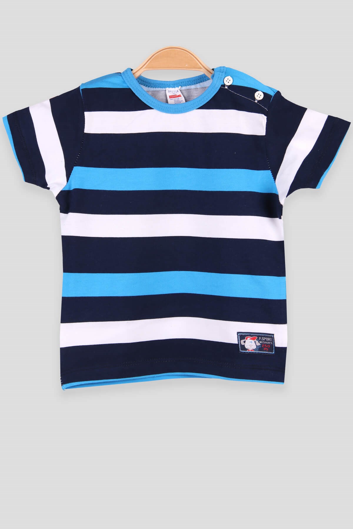 Breeze Erkek Bebek Tişört Patlı Lacivert (1-4 Yaş)