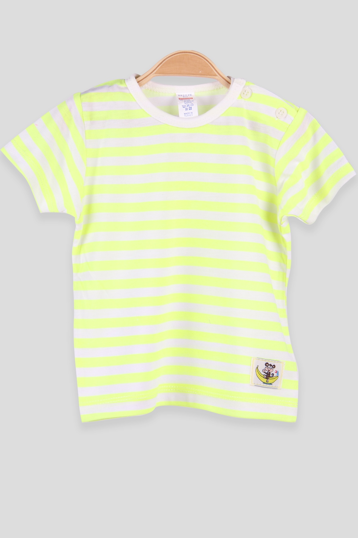 Breeze Erkek Bebek Tişört Patlı Neon (1-4 Yaş)