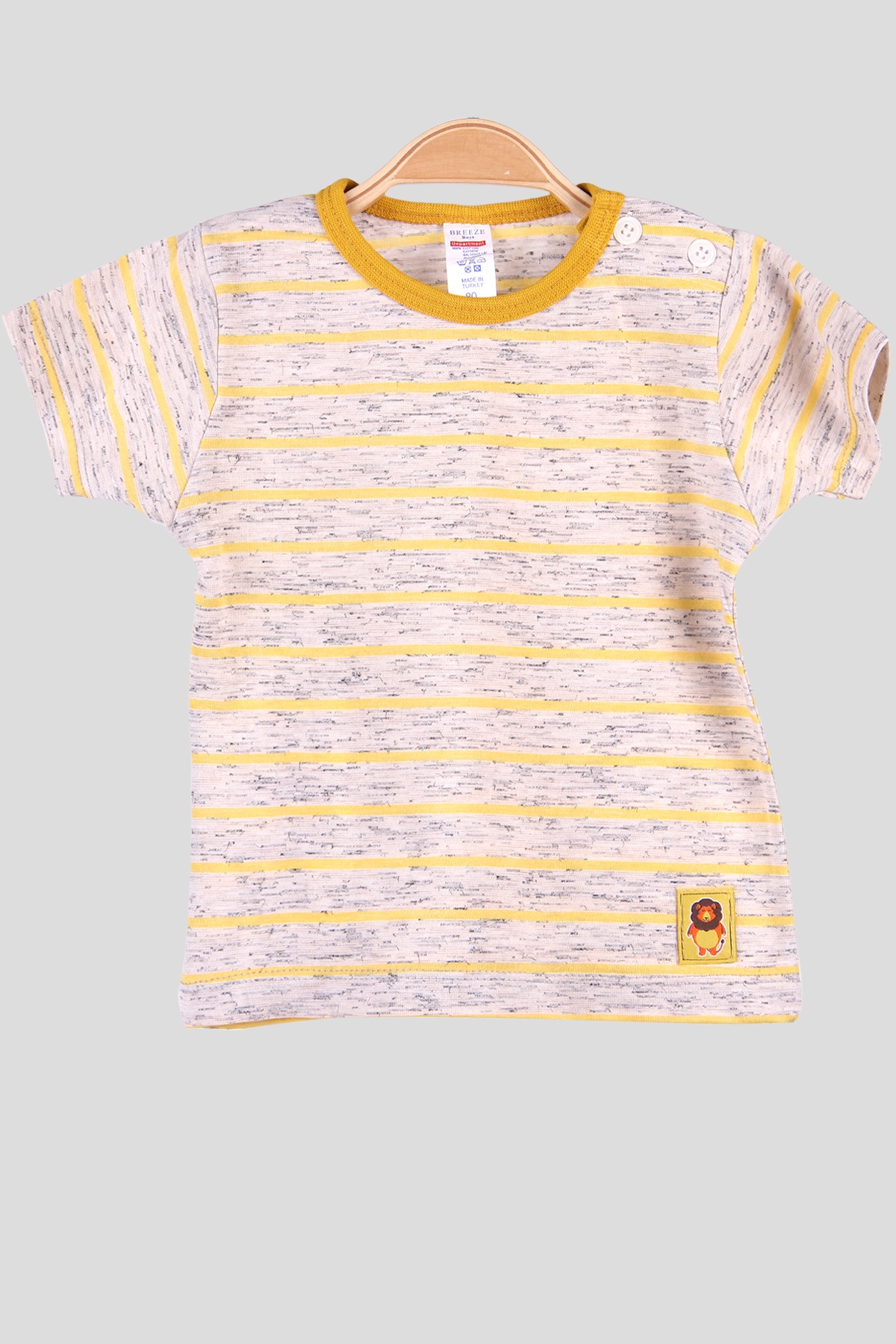 Breeze Erkek Bebek Tişört Patlı Sarı (1-4 Yaş)