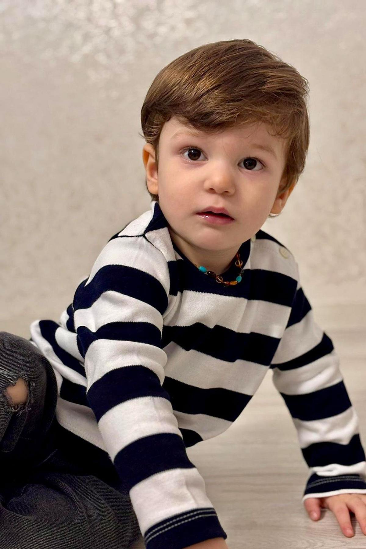 Breeze Erkek Bebek Uzun Kollu Tişört Patlı Lacivert (9 Ay-3 Yaş)