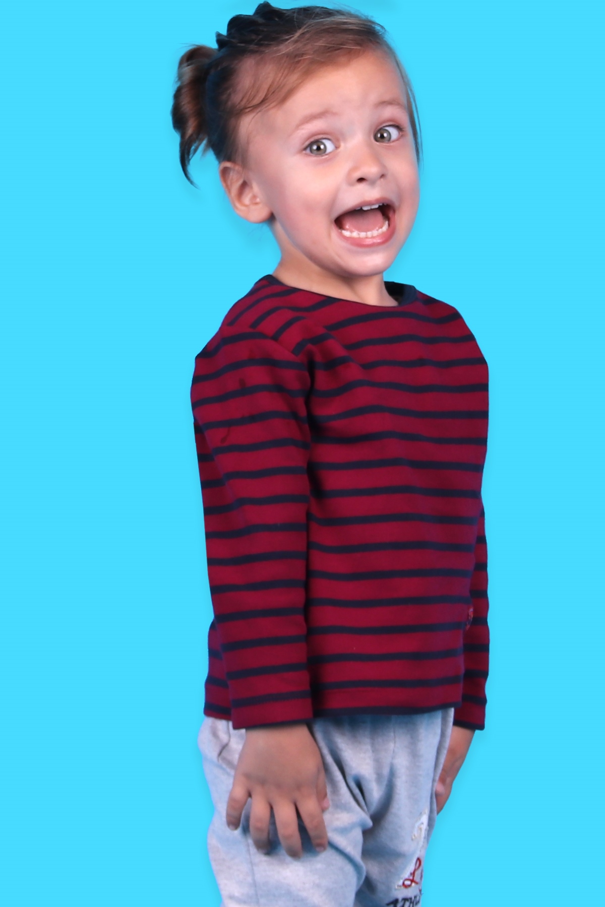 Breeze Erkek Bebek Uzun Kollu Tişört Patlı Çizgili Bordo (9 Ay-3 Yaş)
