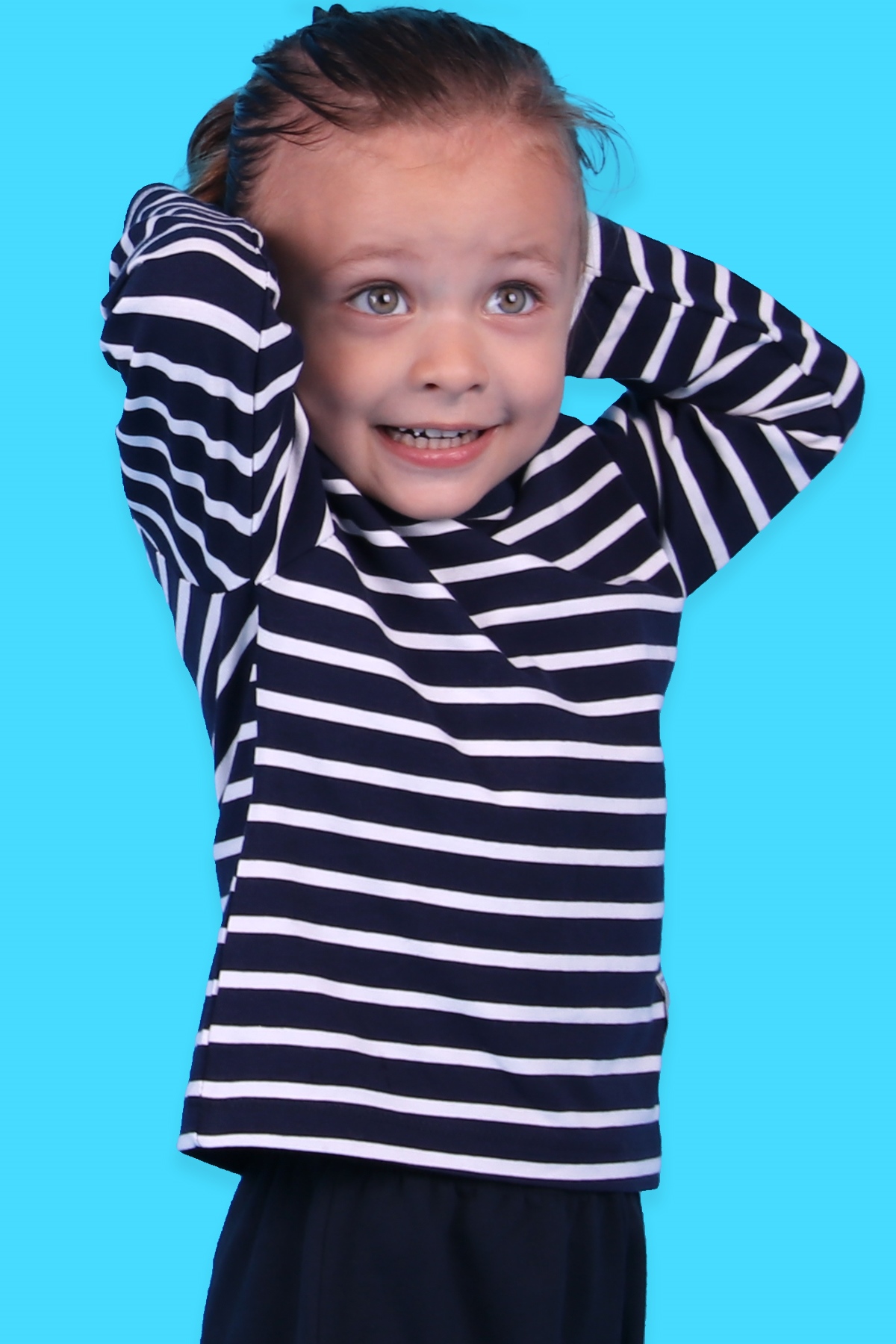 Breeze Erkek Bebek Uzun Kollu Tişört Patlı Çizgili Lacivert (9 Ay-3 Yaş)