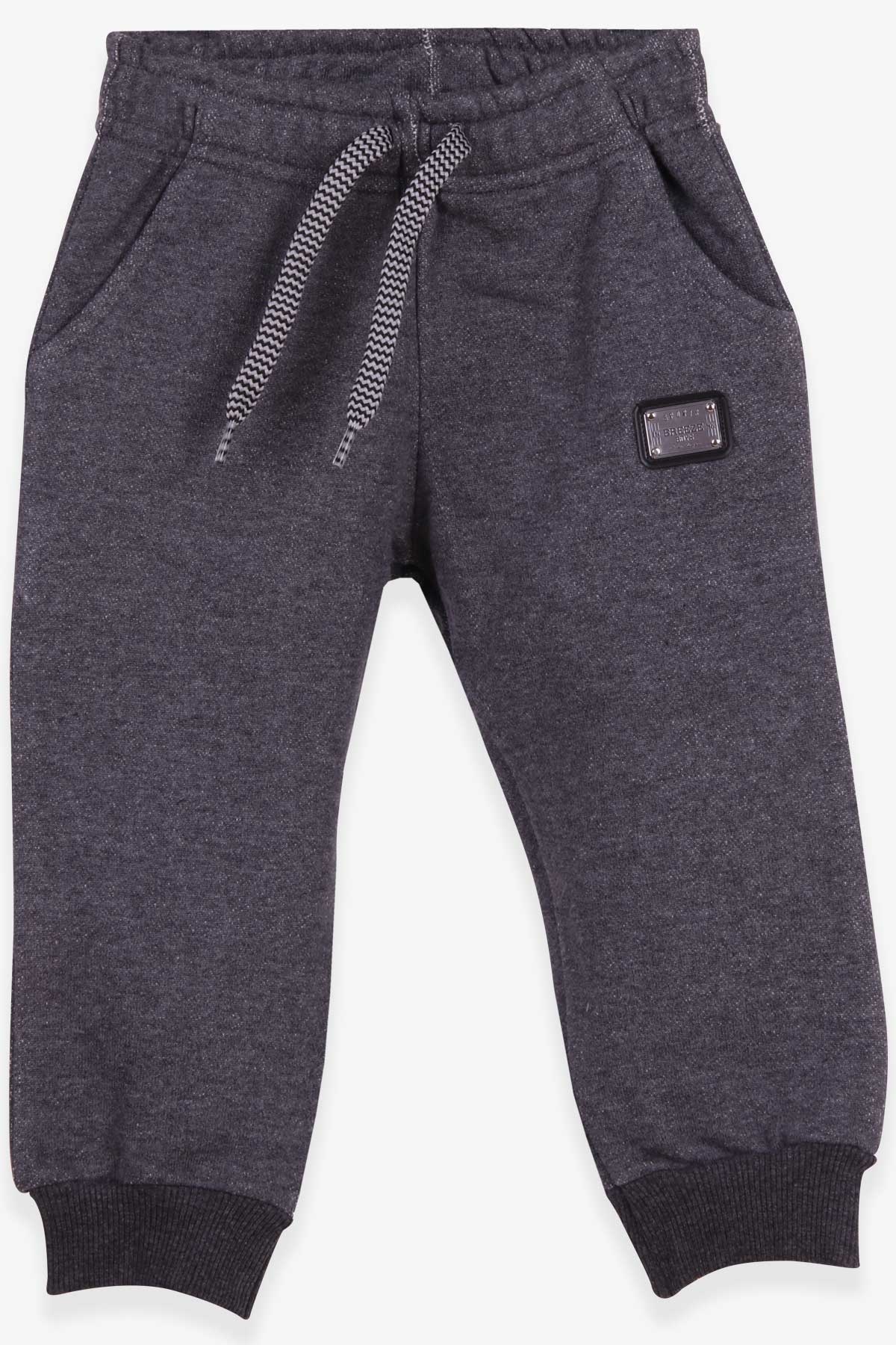 Breeze Erkek Çocuk Eşofman Altı Armalı Füme (1.5-5 Yaş)