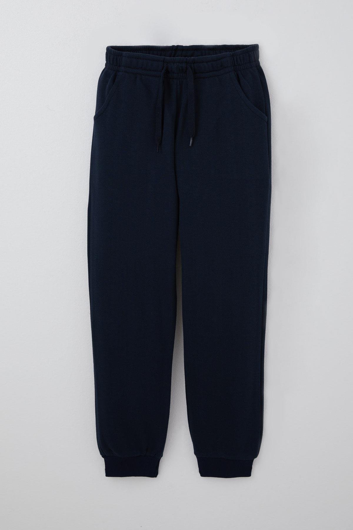 Breeze Erkek Çocuk Eşofman Altı Basic Bağcık Aksesuarlı Lacivert (4-8 Yaş)