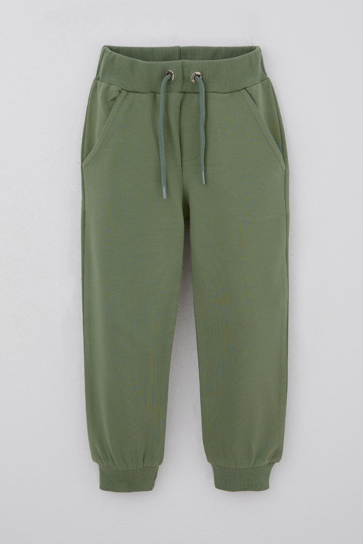 Breeze Erkek Çocuk Eşofman Altı Cepli Haki Yeşil (3-8 Yaş)