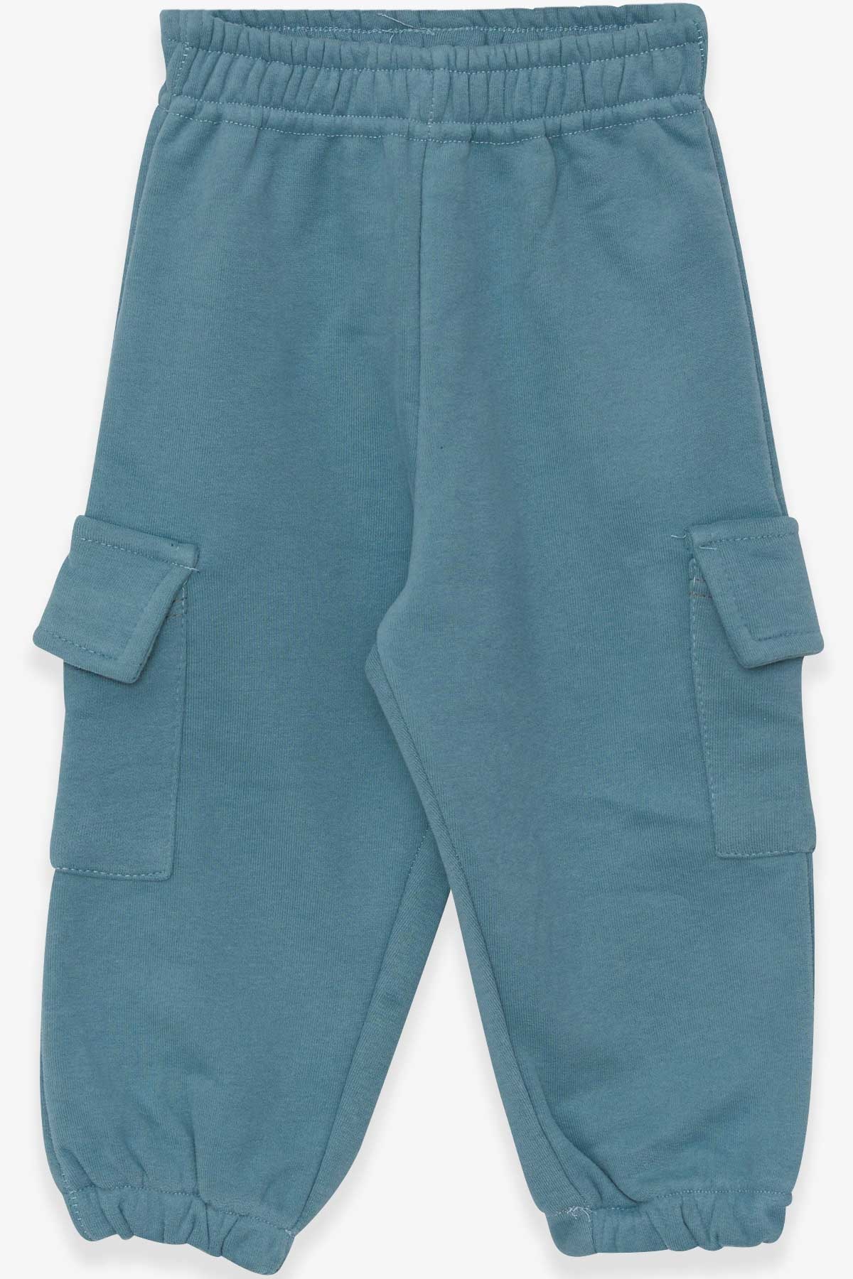 Breeze Erkek Çocuk Eşofman Altı Kargo Cepli Mint Yeşili (3-7 Yaş)