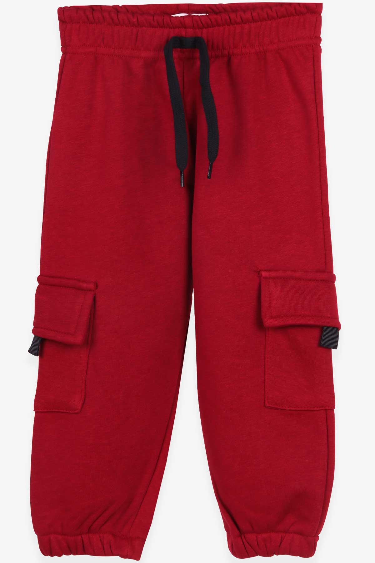 Breeze Erkek Çocuk Eşofman Altı Kargo Cepli Bordo (3-6 Yaş)