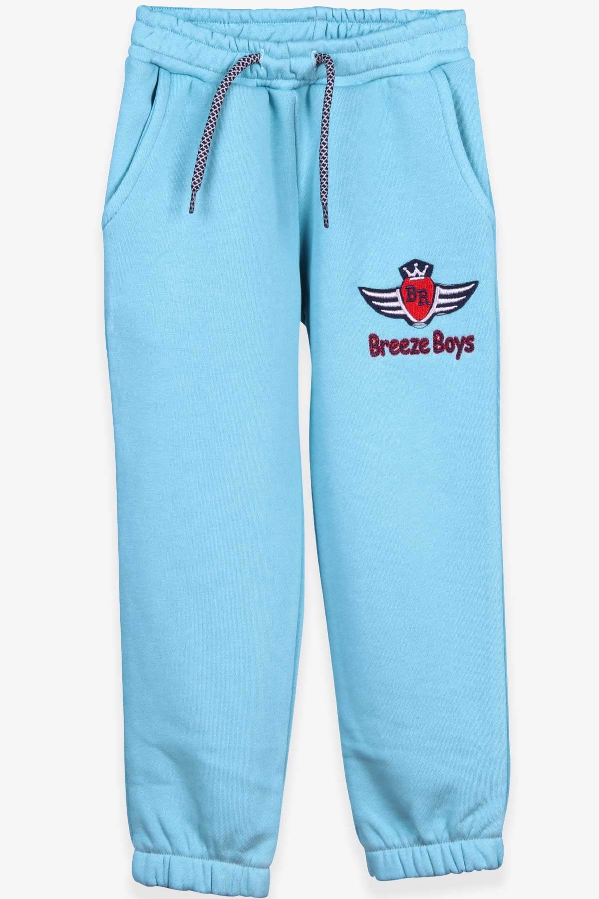 Breeze Erkek Çocuk Eşofman Altı Nakışlı Açık Mavi (4-8 Yaş)