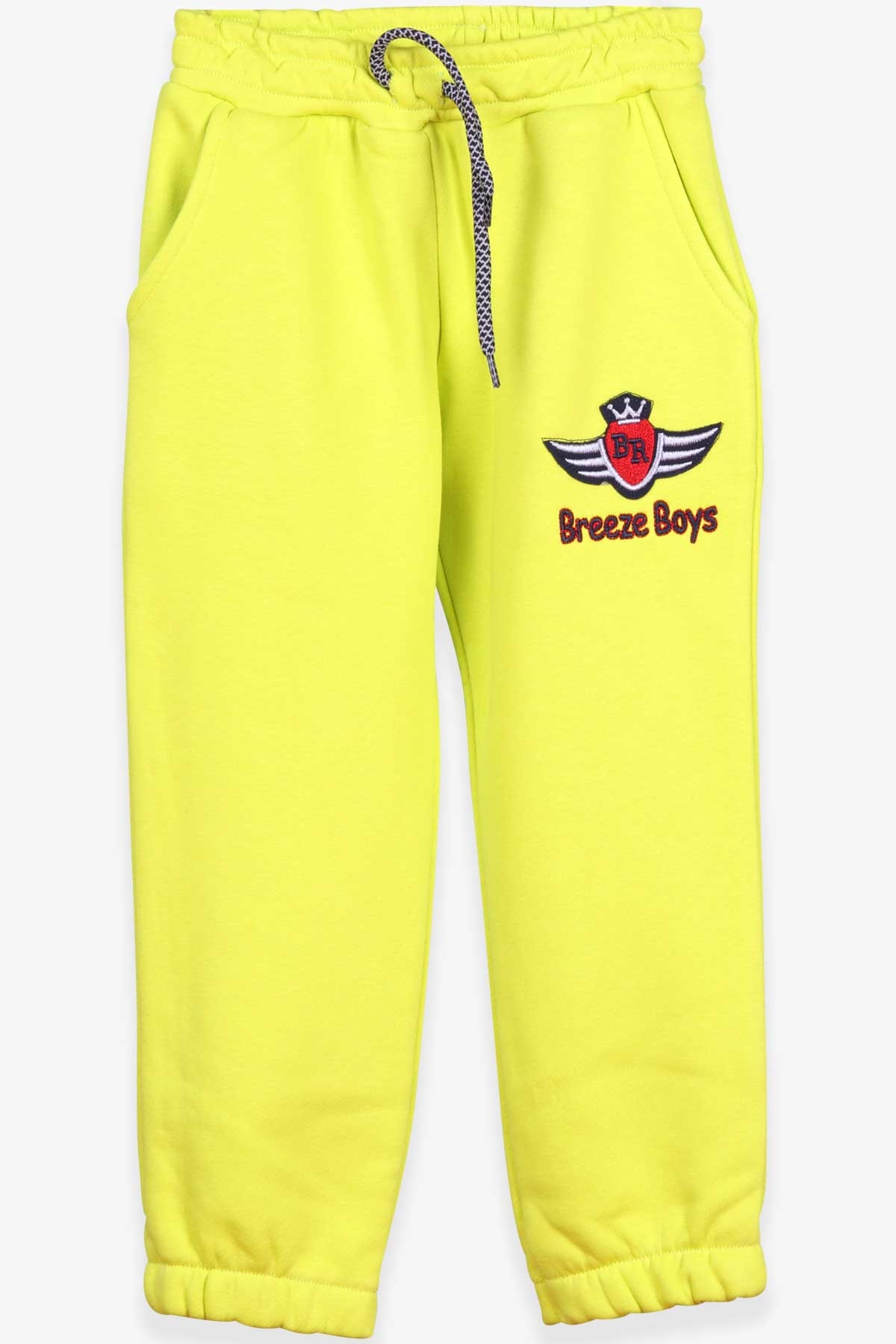 Breeze Erkek Çocuk Eşofman Altı Nakışlı Fıstık Yeşili (4-8 Yaş)