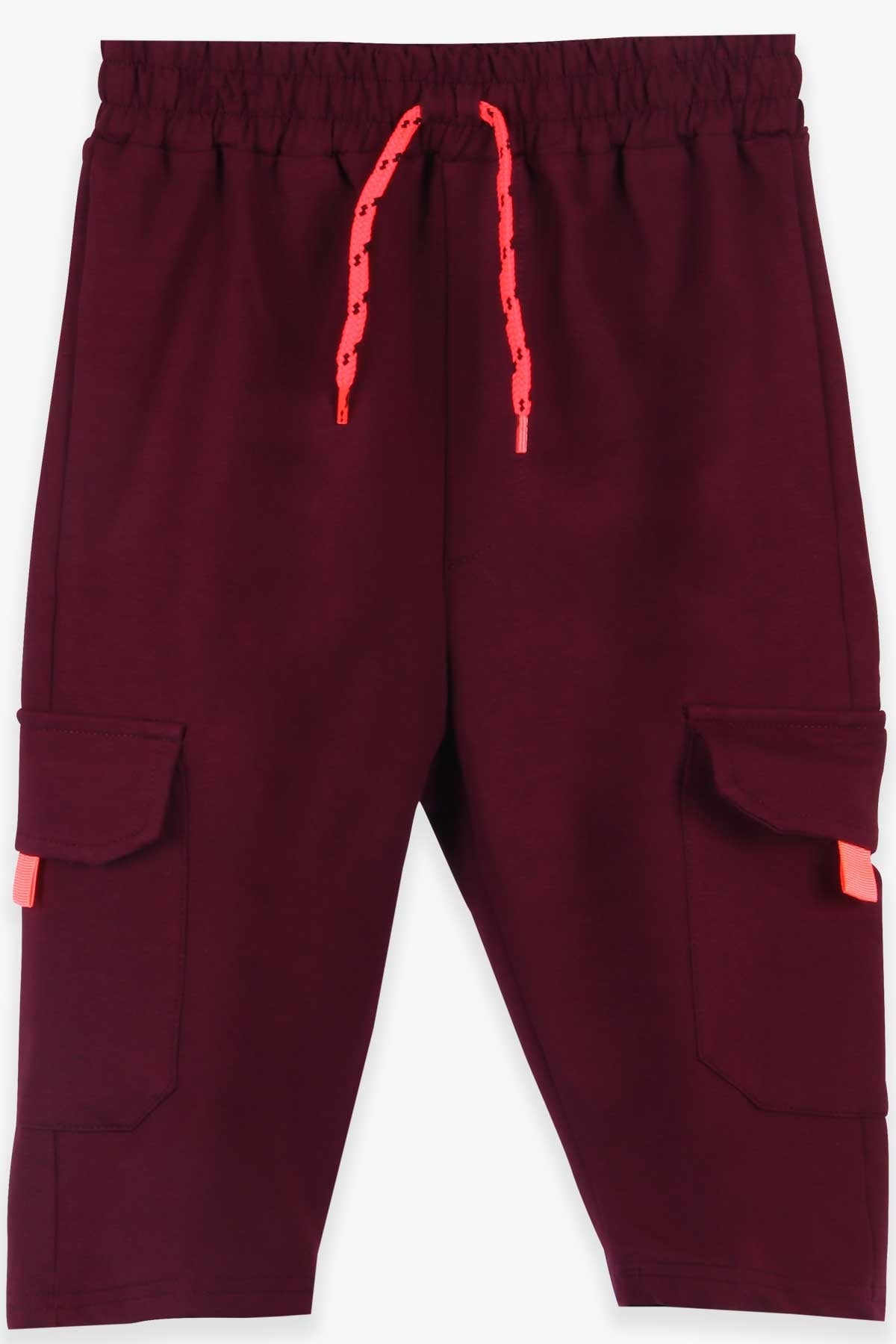 Breeze Erkek Çocuk Kapri Yanları Cepli Bordo (10-14 Yaş)