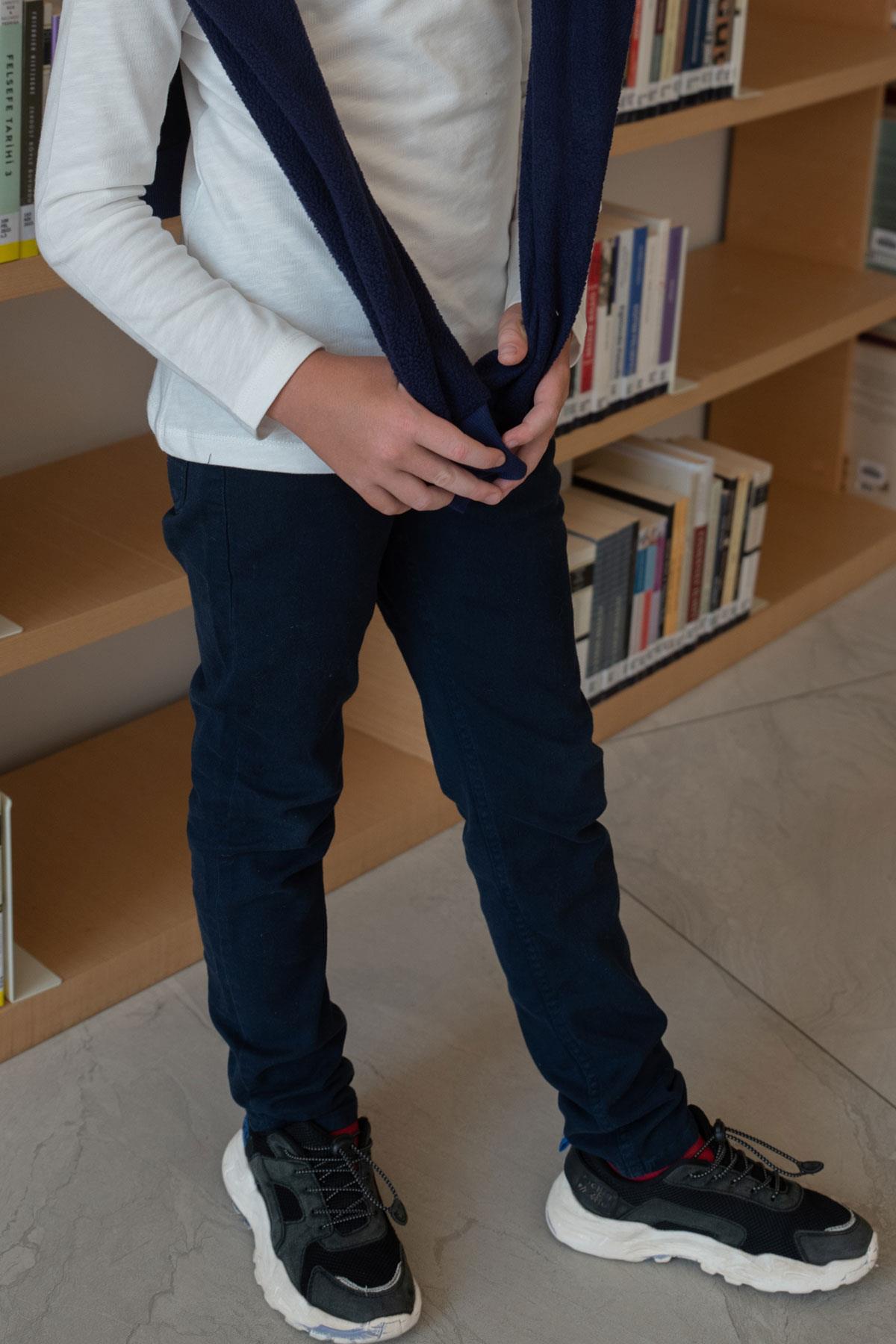 Breeze Erkek Çocuk Kot Pantolon Basic Lacivert (8-14 Yaş)